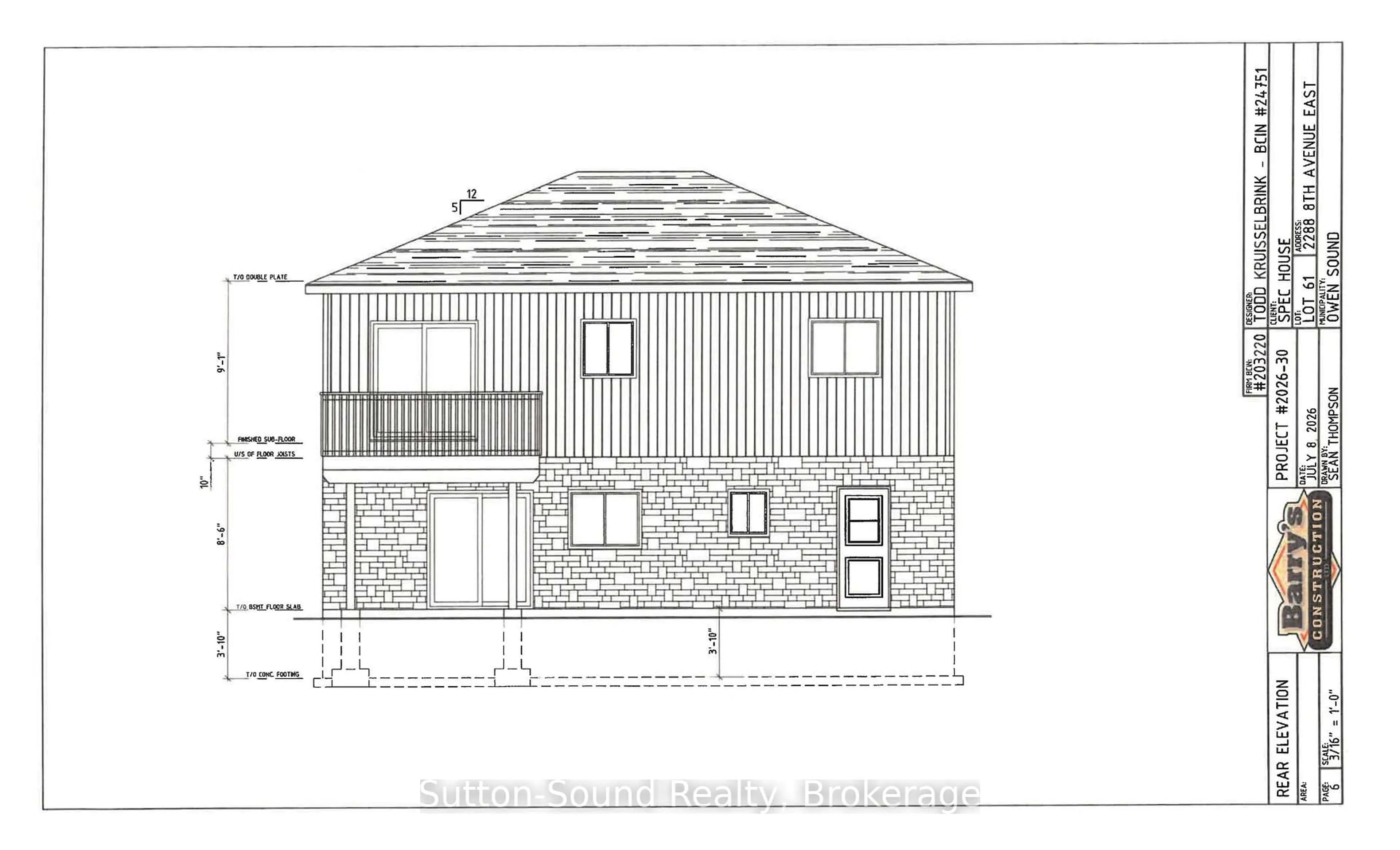 Floor plan for 2288 8Th Ave, Owen Sound Ontario N4K 6X1