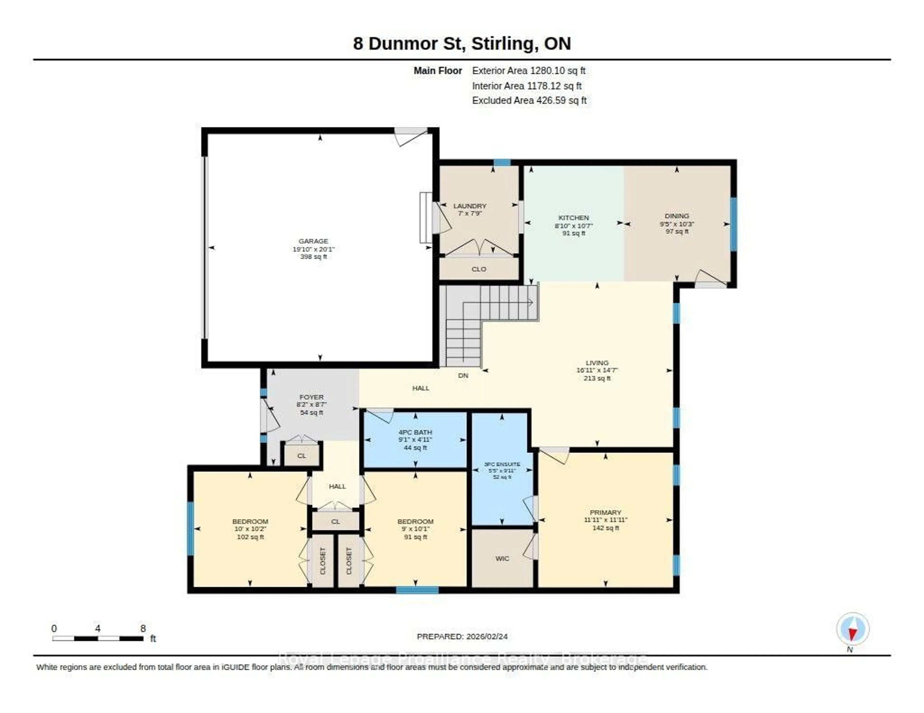 Floor plan for 8 Dunmor St, Stirling Ontario K0K 3E0