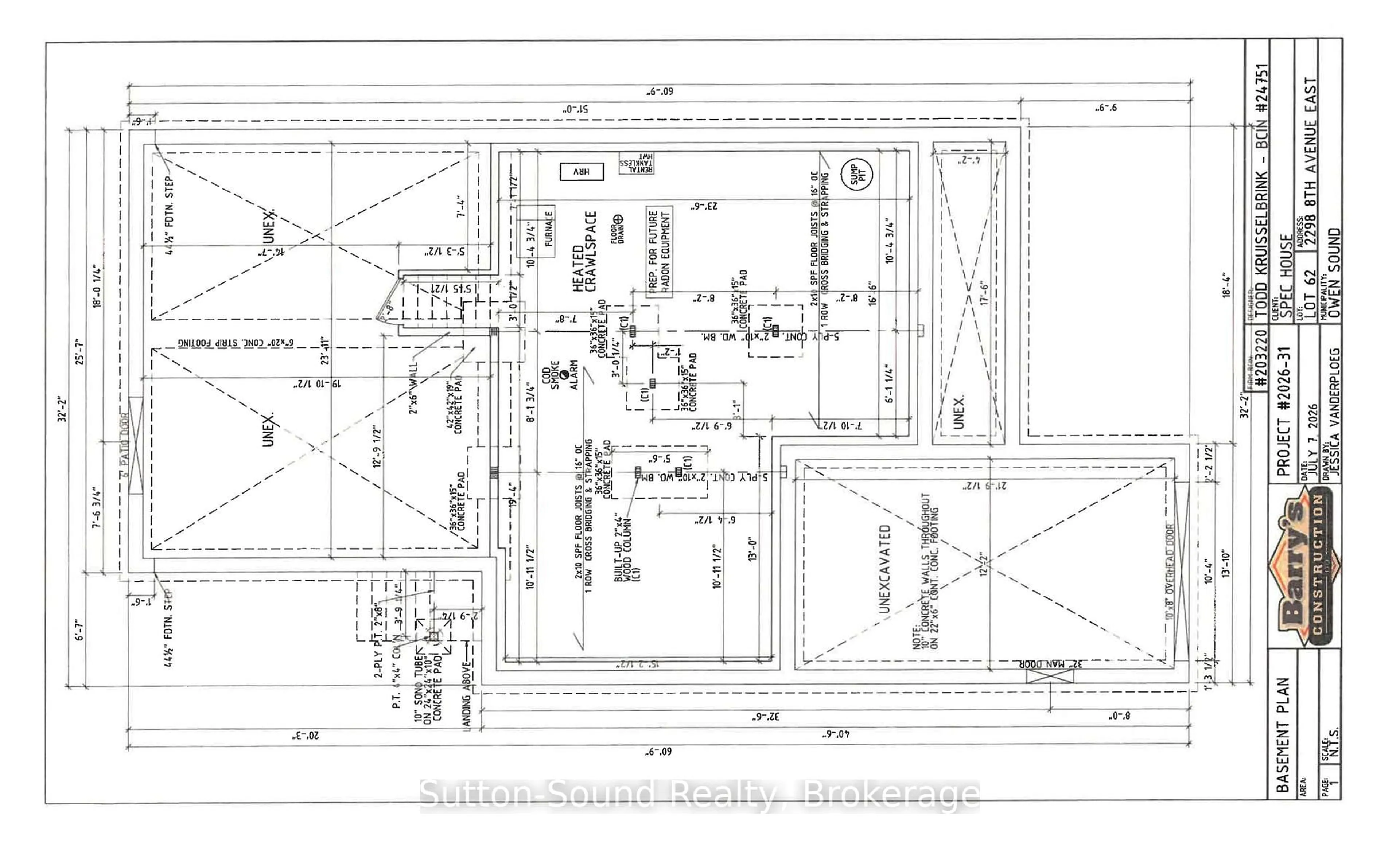 Floor plan for 2298 8th Ave, Owen Sound Ontario N4K 6X1