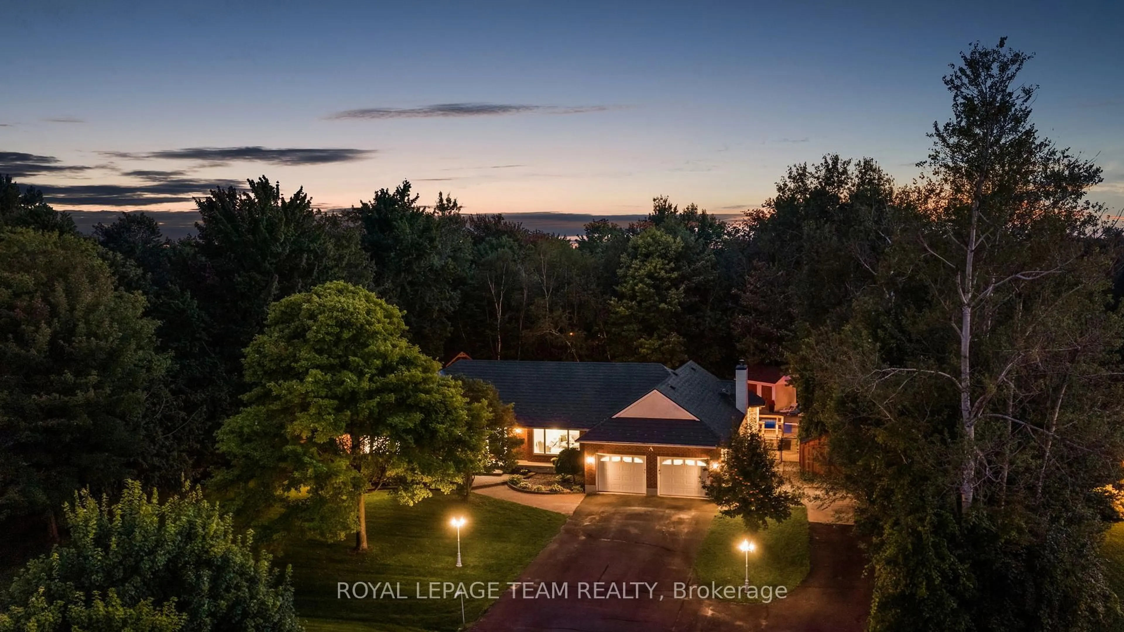 A pic from outside/outdoor area/front of a property/back of a property/a pic from drone, water/lake/river/ocean view for 3378 Bramble Lane, Osgoode Ontario K0A 2W0