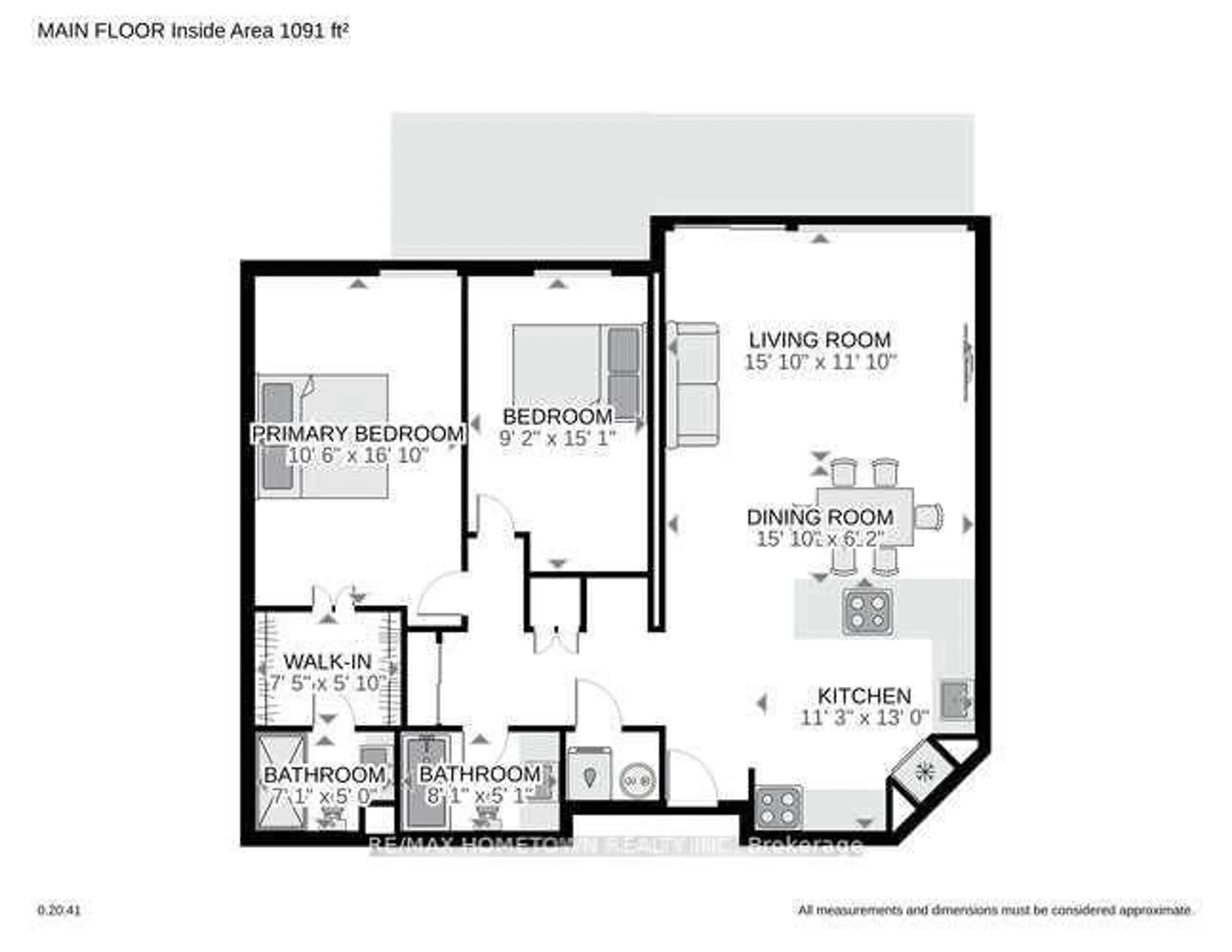 Floor plan for 55 Water St #805, Brockville Ontario K6V 1A3