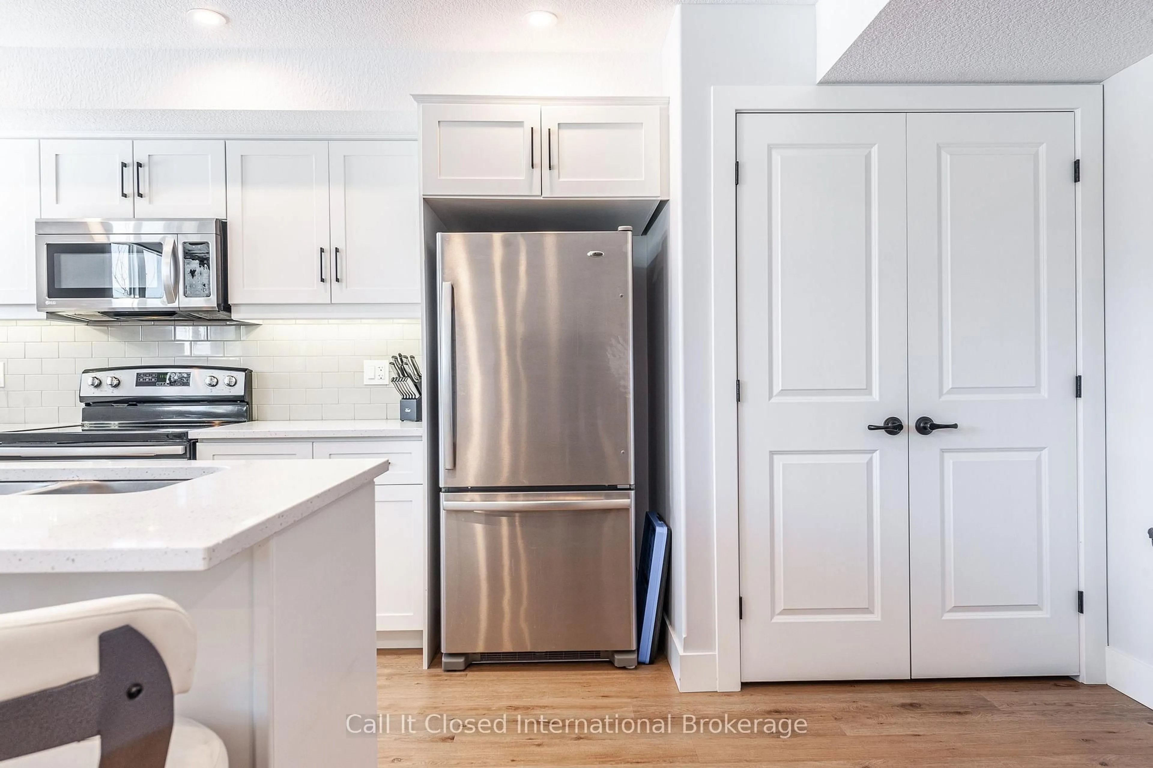 Open concept kitchen, ceramic/tile floor for 3192 VIVIAN LINE 37 Line #8, Stratford Ontario N5A 0J8