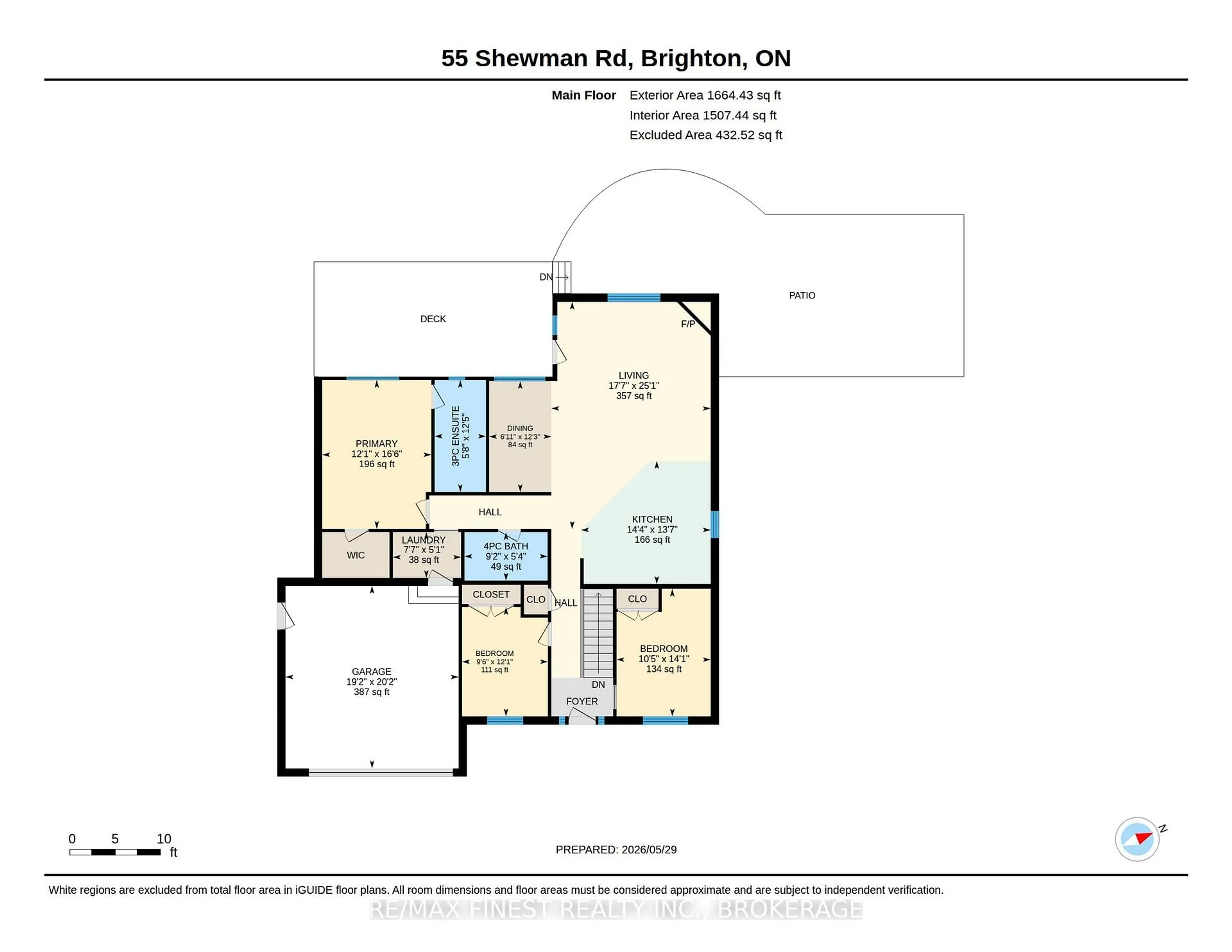 Floor plan for 55 Shewman Rd, Brighton Ontario K0K 1H0