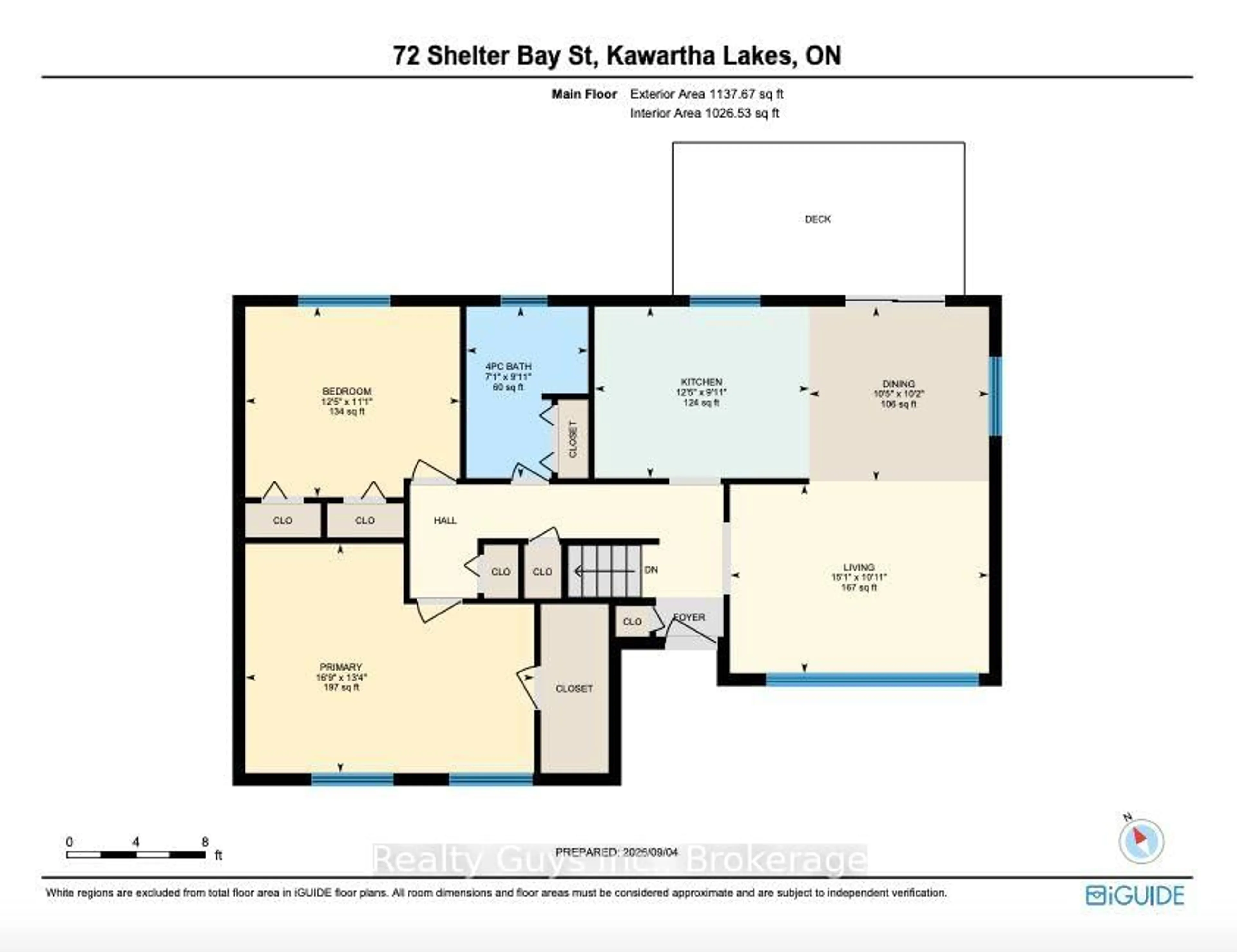Floor plan for 72 Shelter Bay St, Kawartha Lakes Ontario K0L 2W0