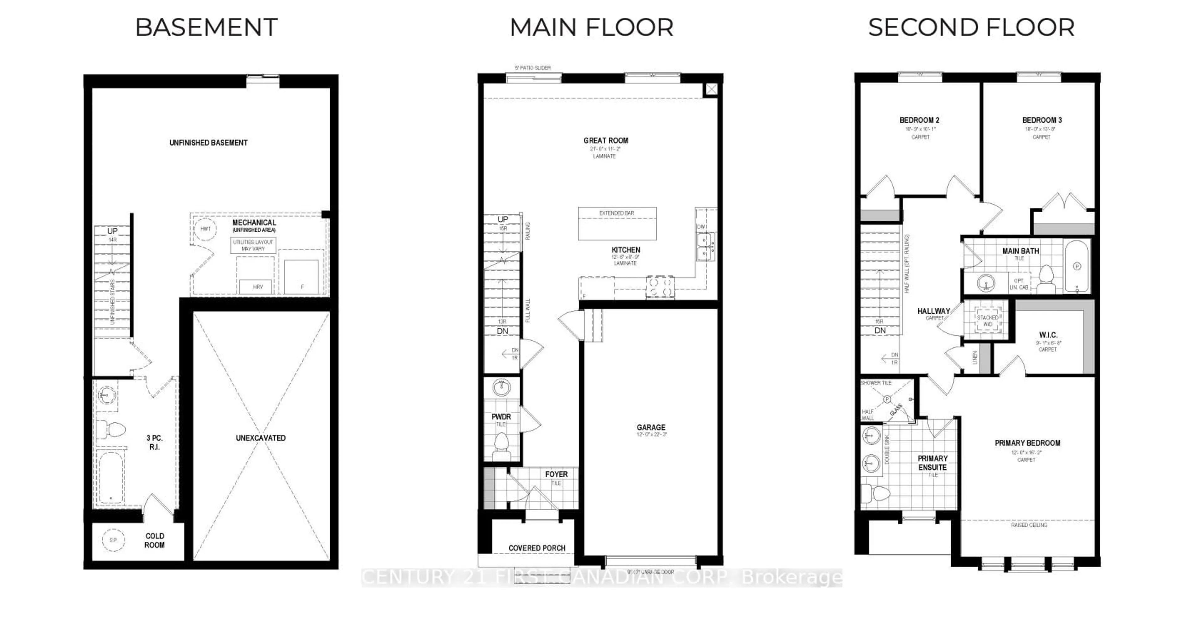 Floor plan for 6890 HEATHWOODS Ave, London South Ontario N6P 1H3