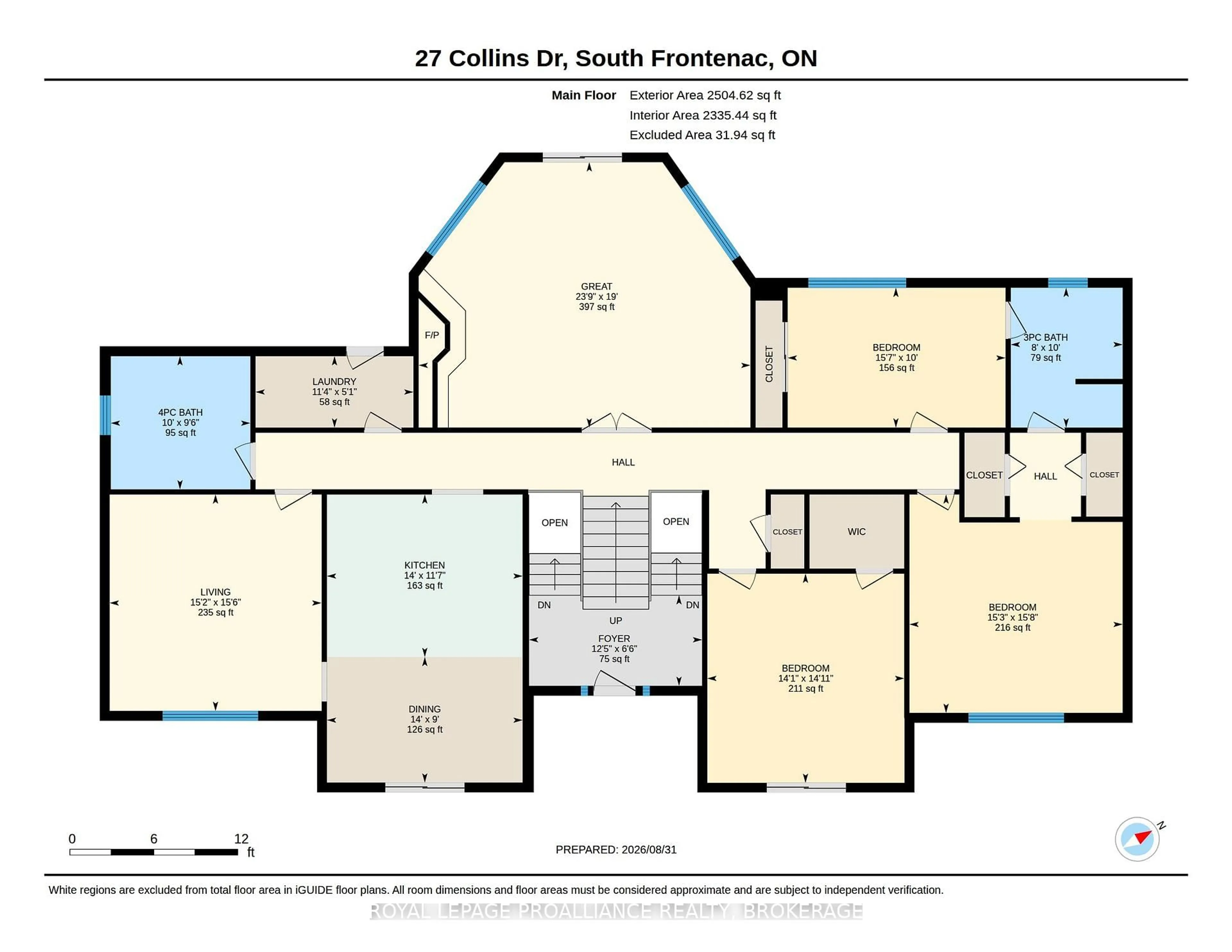 Floor plan for 27 Collins Dr, Inverary Ontario K0H 1X0