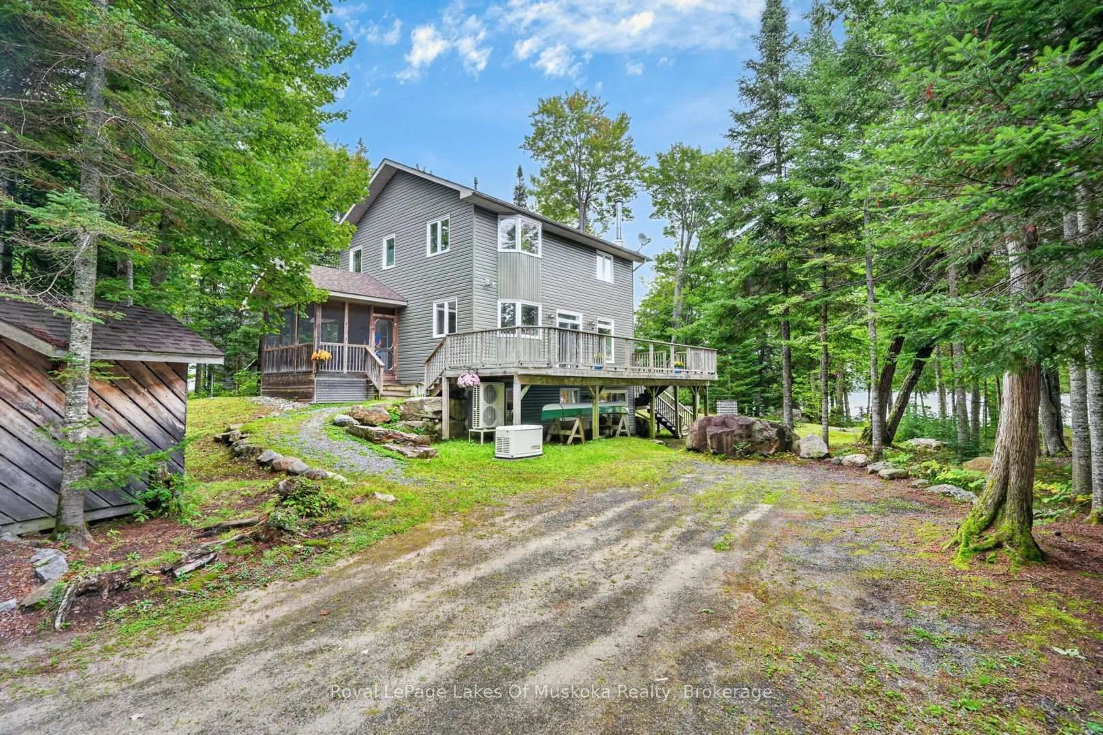 Patio, water/lake/river/ocean view for 49 Wolf Tr #16, Perry Ontario P0A 1R0