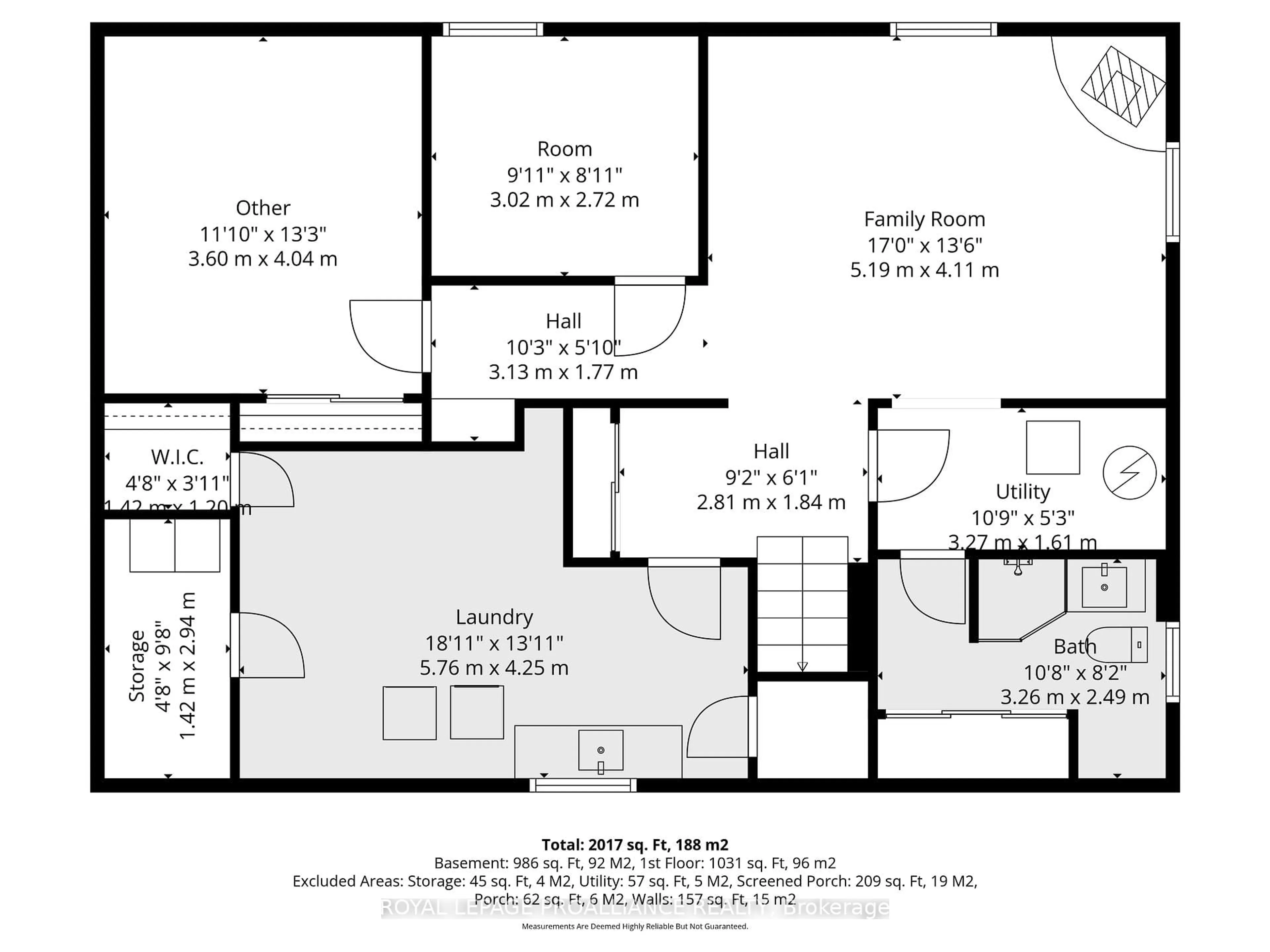 Floor plan for 15 Gearin St, Quinte West Ontario K8V 3Y2