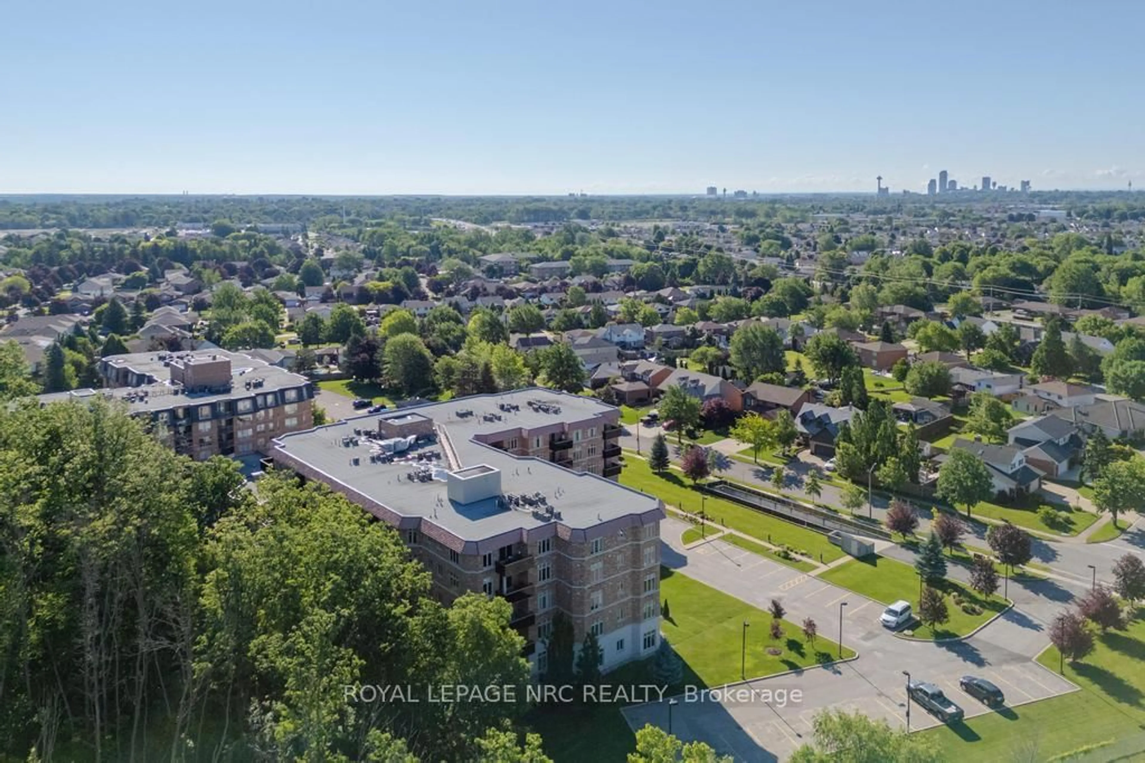 A pic from outside/outdoor area/front of a property/back of a property/a pic from drone, city buildings view from balcony for 8111 Forest Glen Dr #220, Niagara Falls Ontario L2H 2Y7