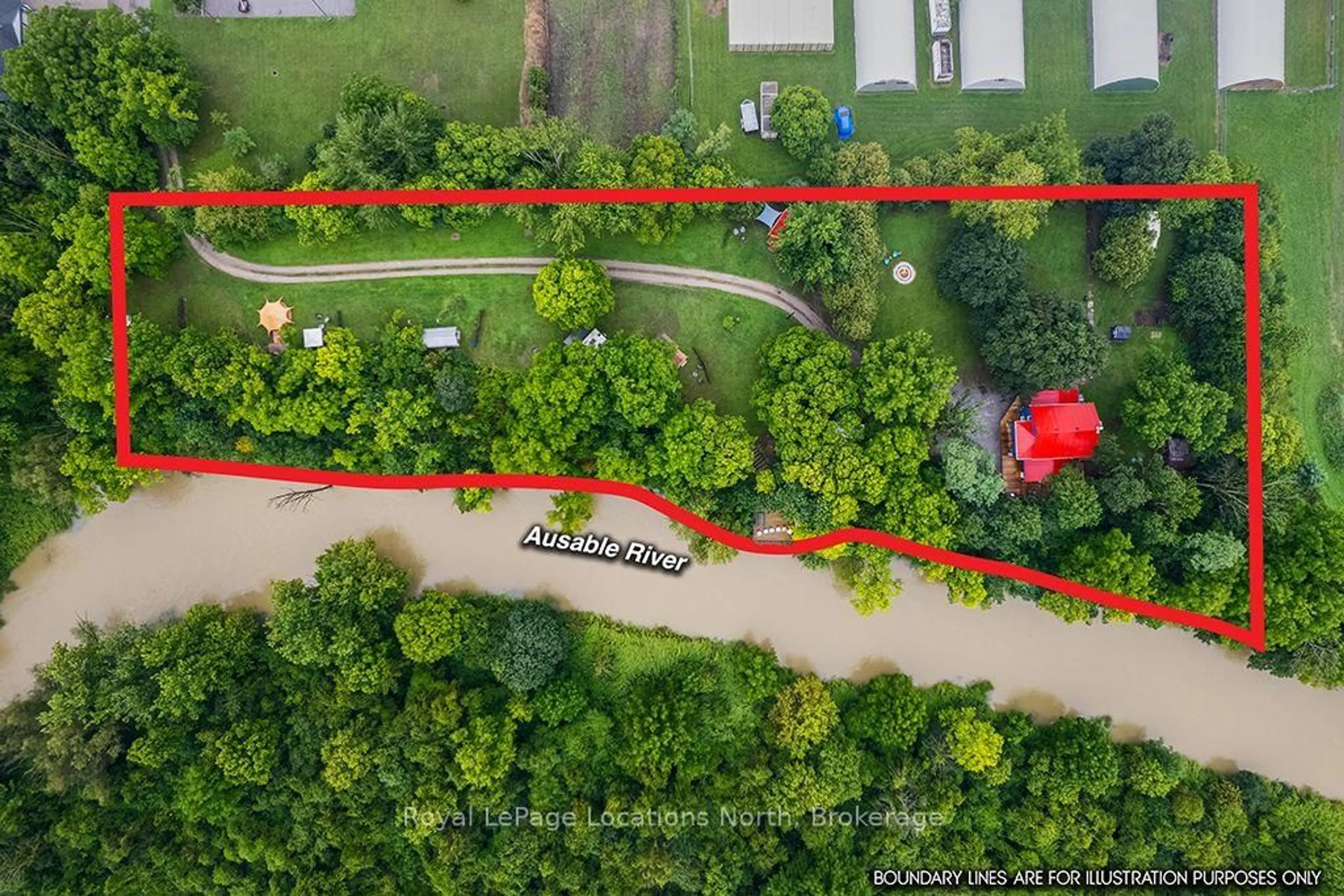 A pic from outside/outdoor area/front of a property/back of a property/a pic from drone, unknown for 105 Craig St, North Middlesex Ontario N0M 1A0