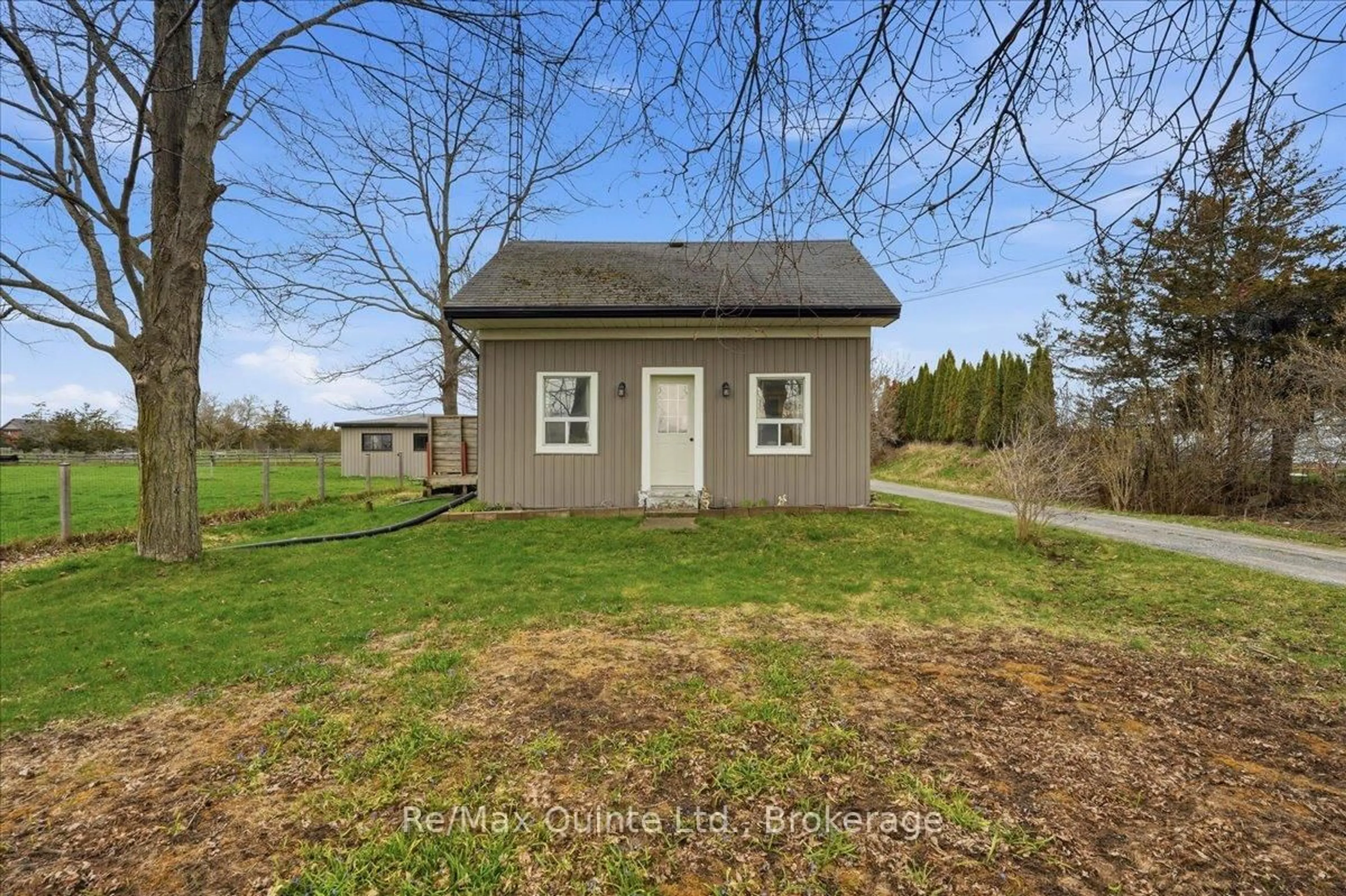 A pic from outside/outdoor area/front of a property/back of a property/a pic from drone, unknown for 2388 County Rd 64, Quinte West Ontario K0K 1L0