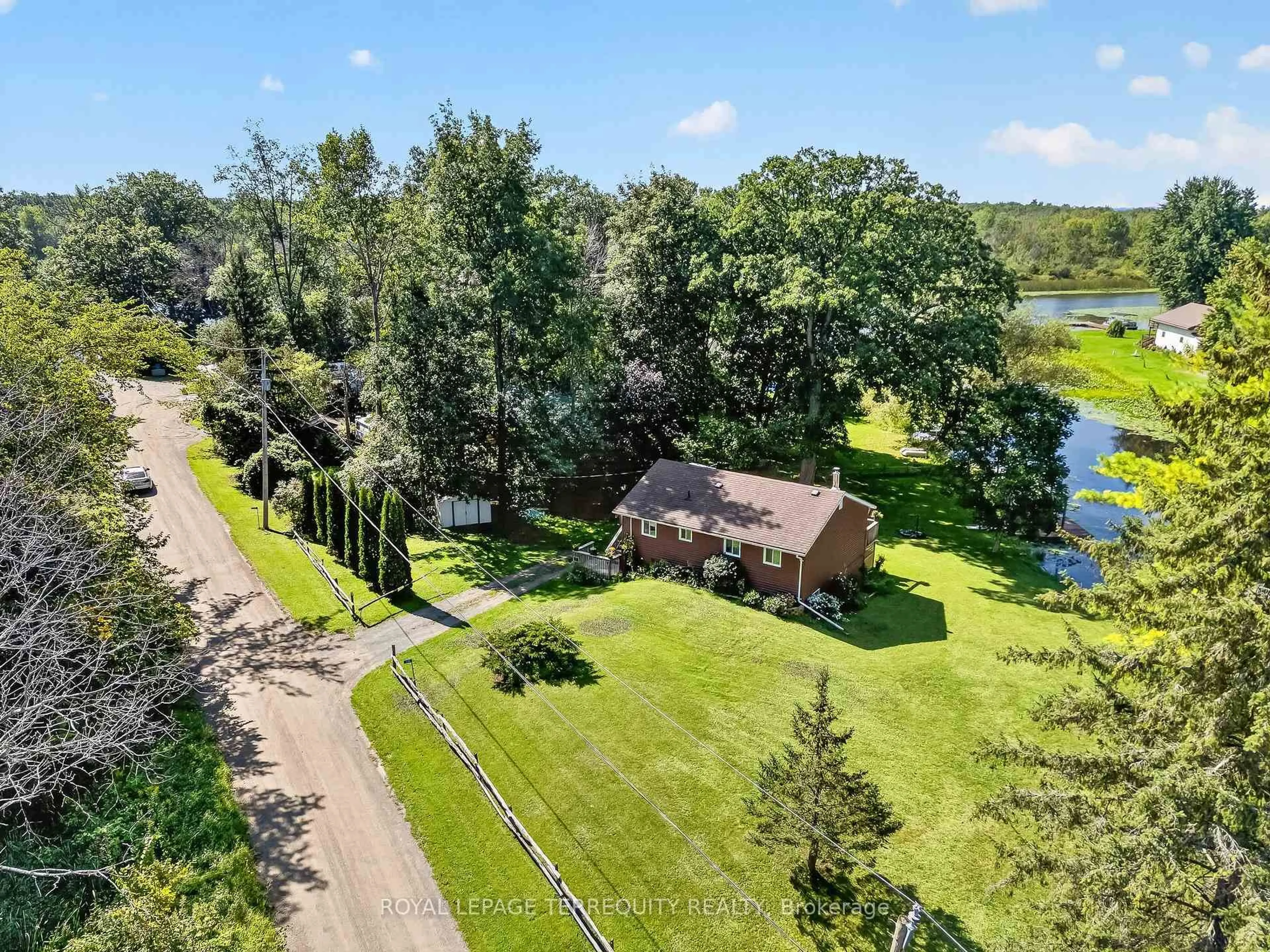 A pic from outside/outdoor area/front of a property/back of a property/a pic from drone, water/lake/river/ocean view for 135 Izumi Way, Trent Hills Ontario K0L 1L0