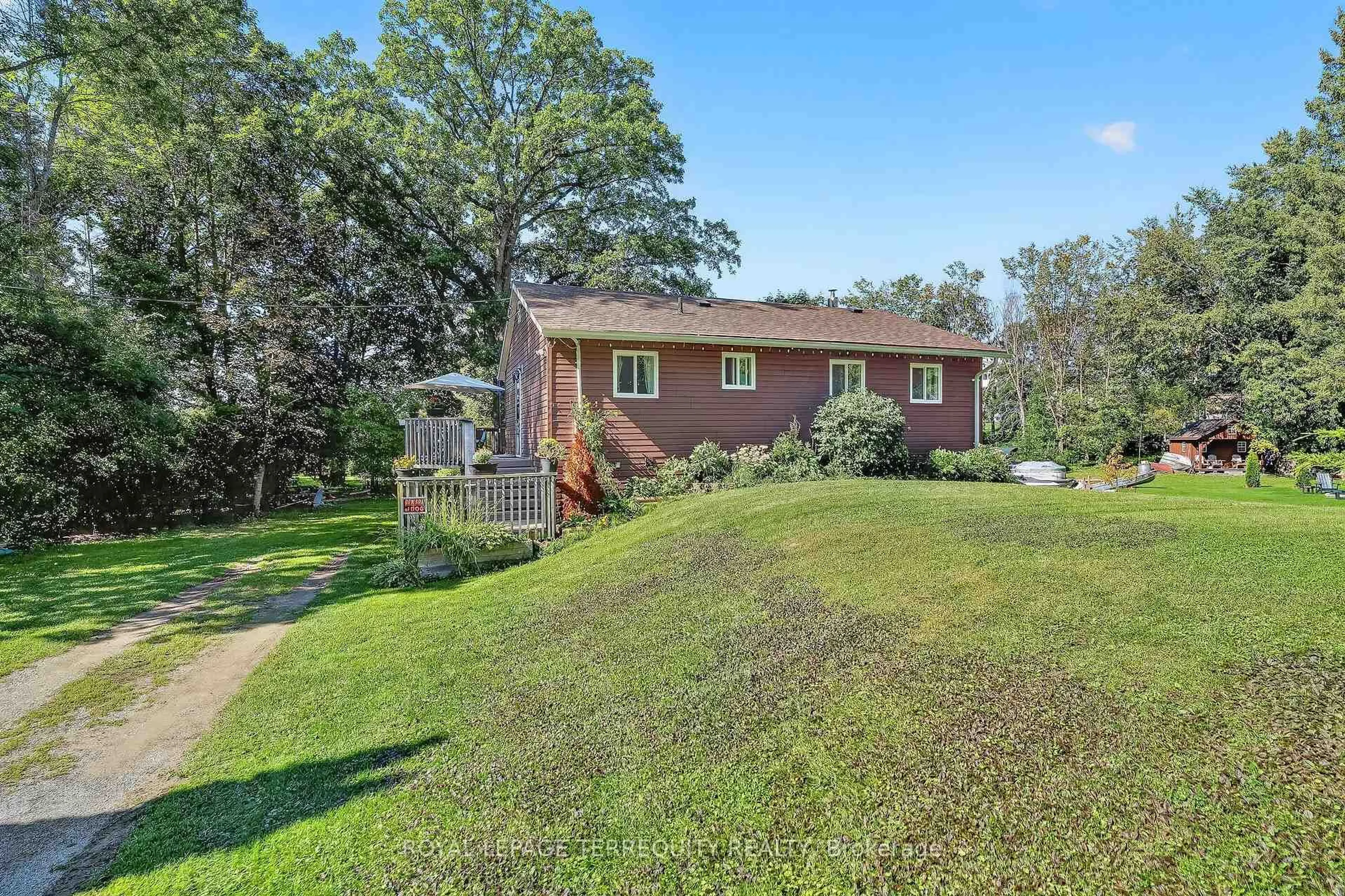 A pic from outside/outdoor area/front of a property/back of a property/a pic from drone, water/lake/river/ocean view for 135 Izumi Way, Trent Hills Ontario K0L 1L0