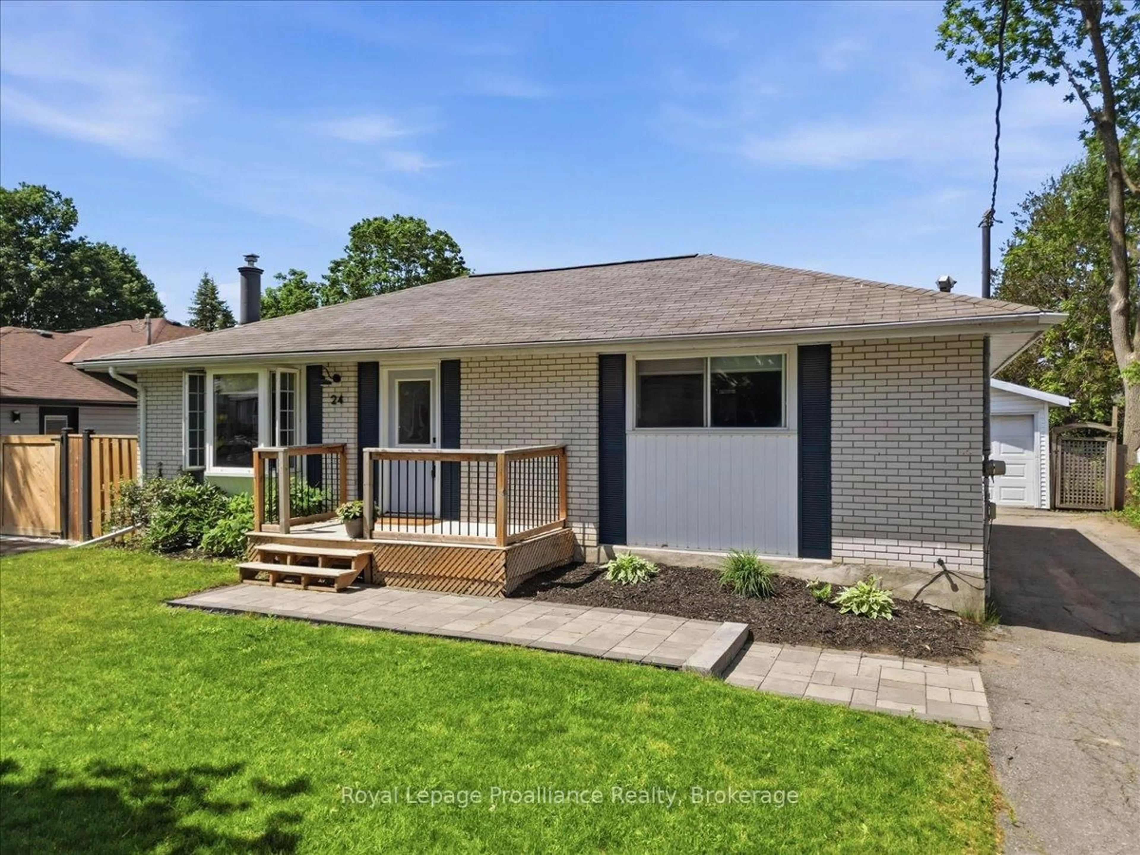 Home with vinyl exterior material, street for 24 Harvest Cres, Belleville Ontario K8P 4M3