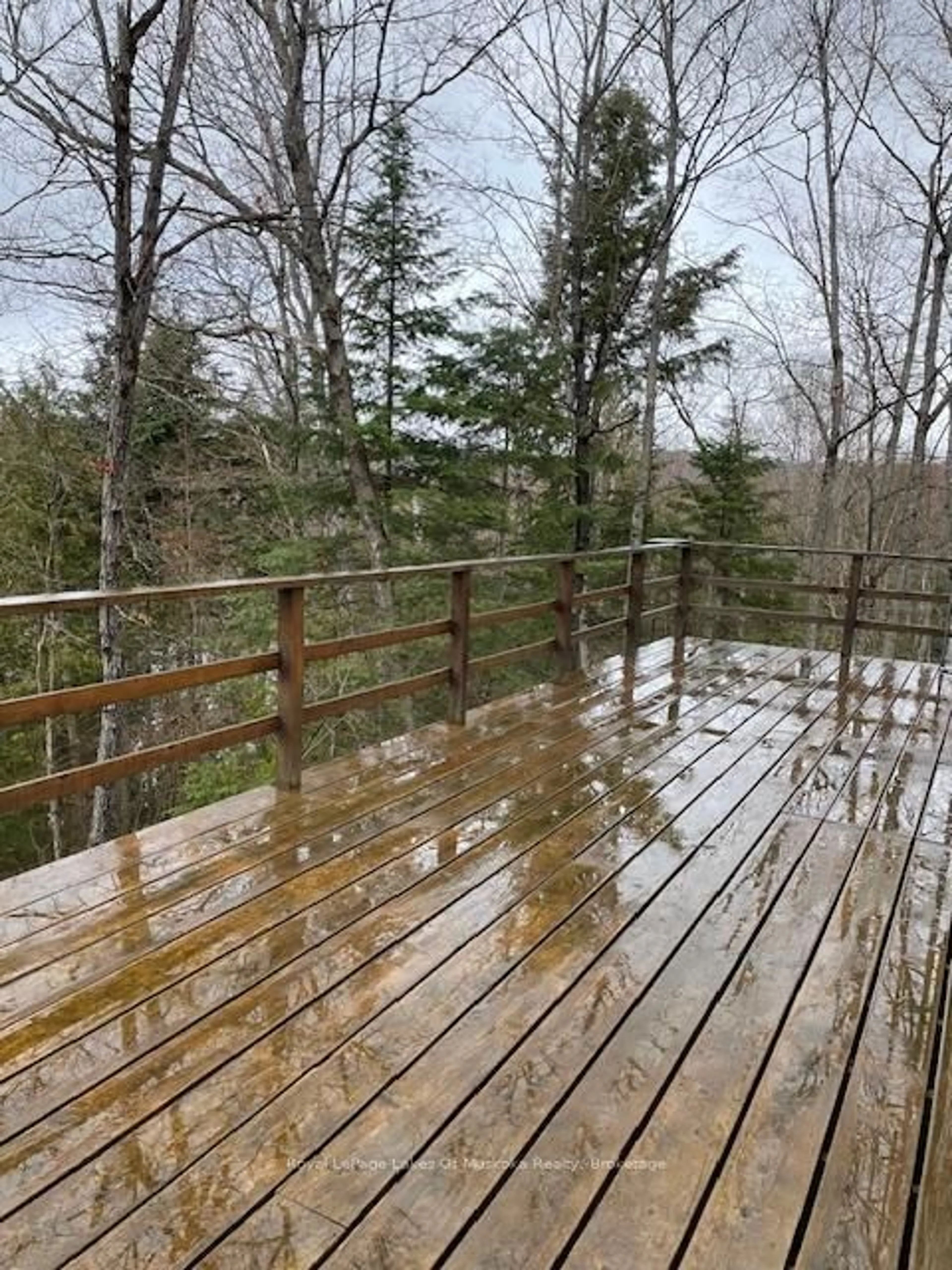 Patio, forest/trees view for 22 Frank Lane, Perry Ontario P0A 1J0