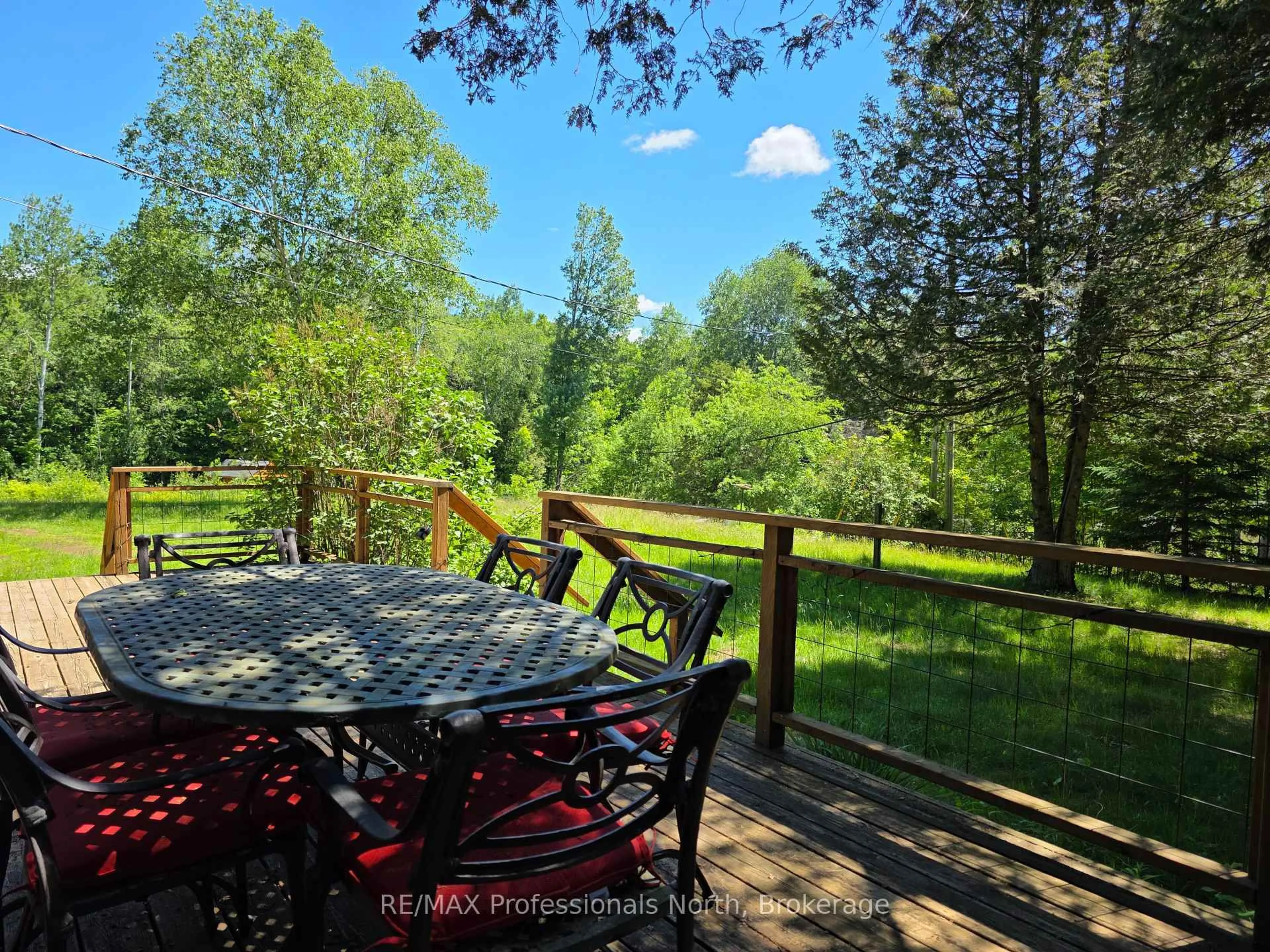 Patio, forest/trees view for 1044 Shanahan Tr, Minden Hills Ontario K0M 2K0