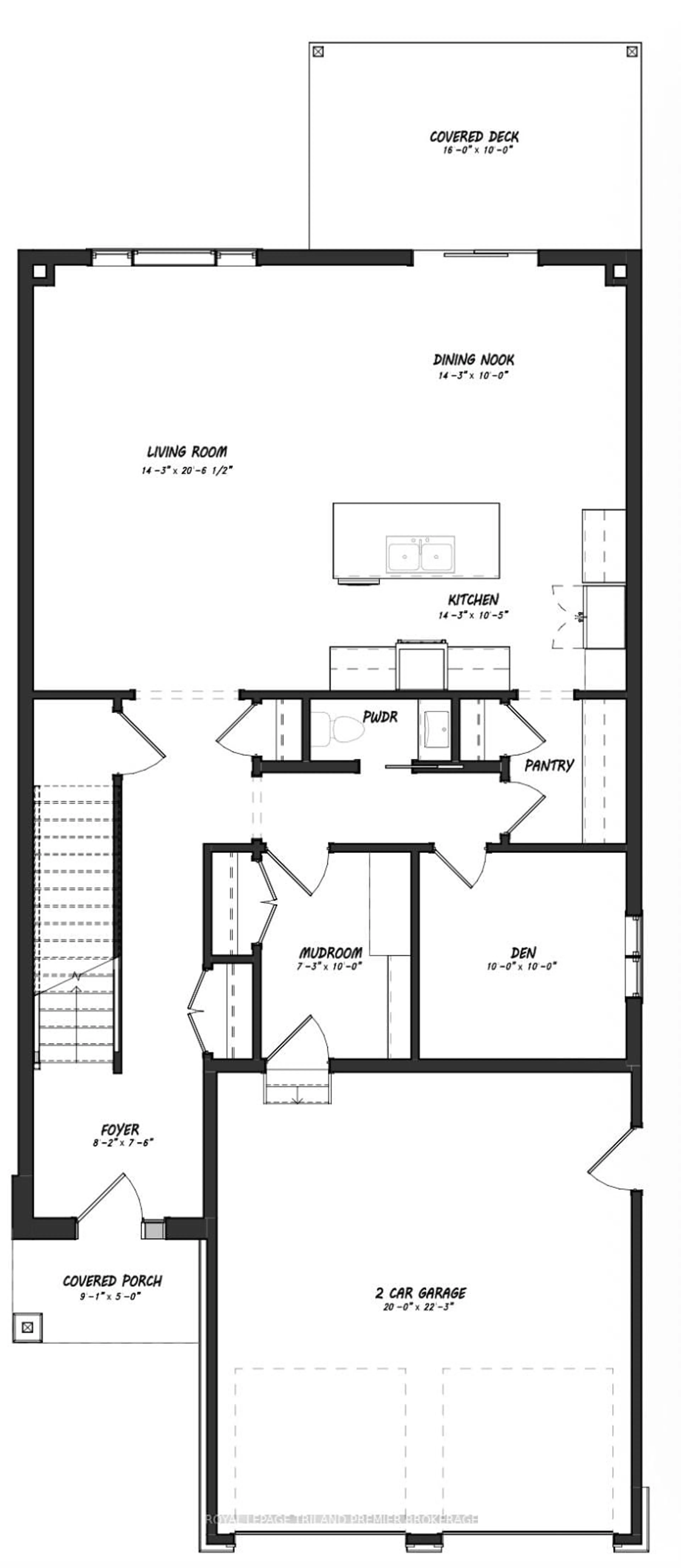 Floor plan for LOT 2 WIDDER ESTATES Dr, Lambton Shores Ontario N0M 2N0