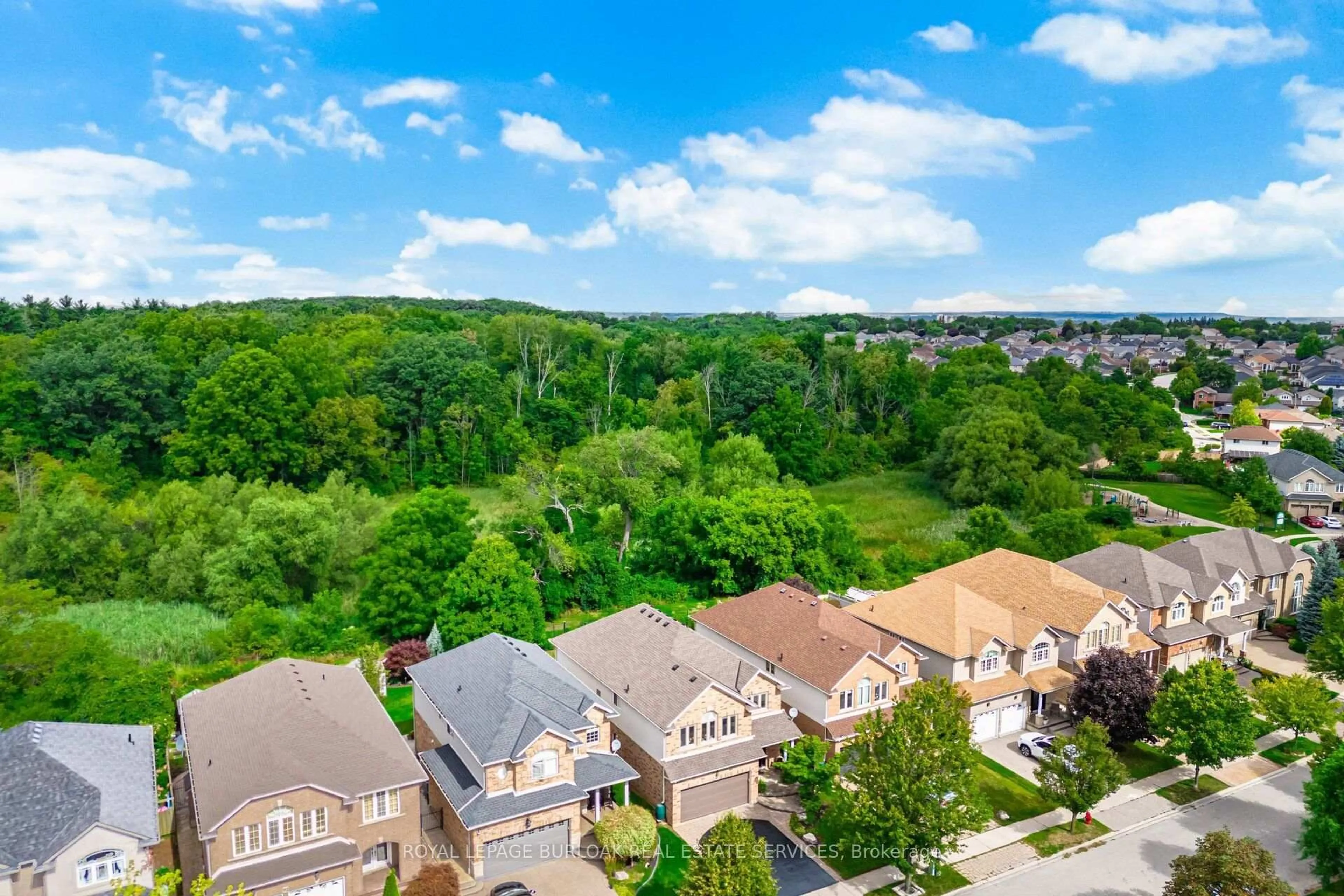 A pic from outside/outdoor area/front of a property/back of a property/a pic from drone, city buildings view from balcony for 84 Meadowbank Dr, Hamilton Ontario L9B 2Y1