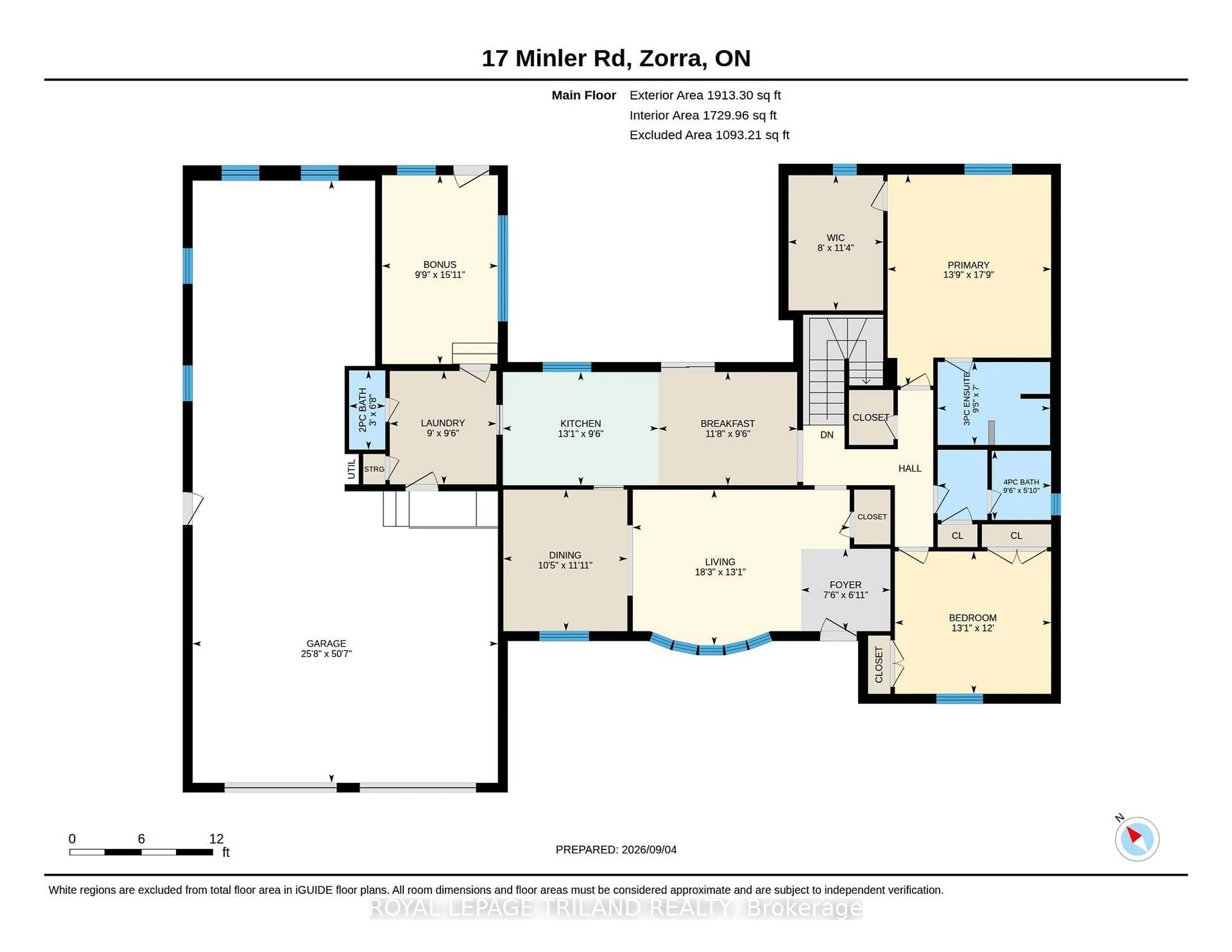 Floor plan for 17 Minler Rd, Zorra Ontario N0M 2M0