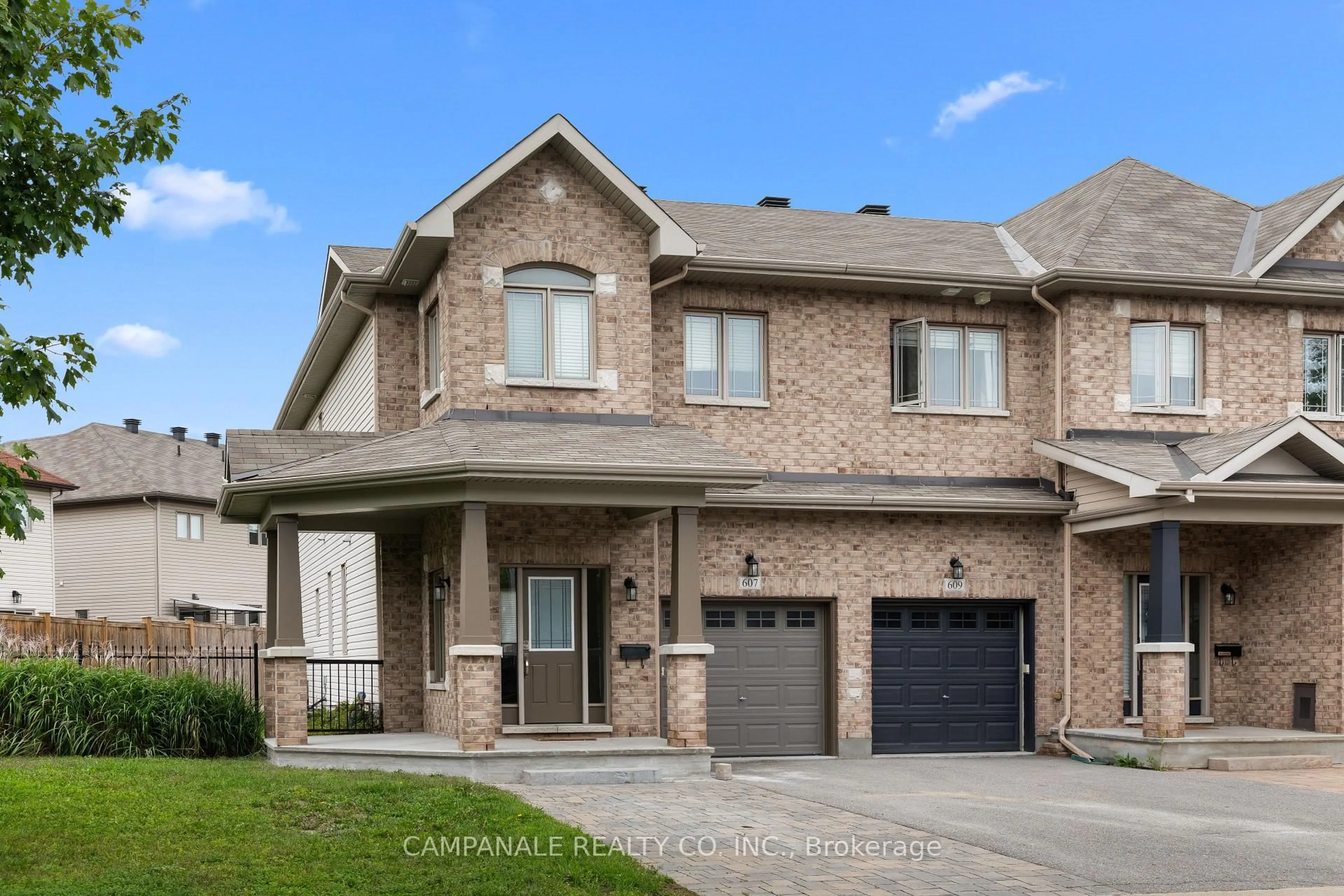 Home with brick exterior material, street for 607 Via Amalfi St, Ottawa Ontario K2J 5X8