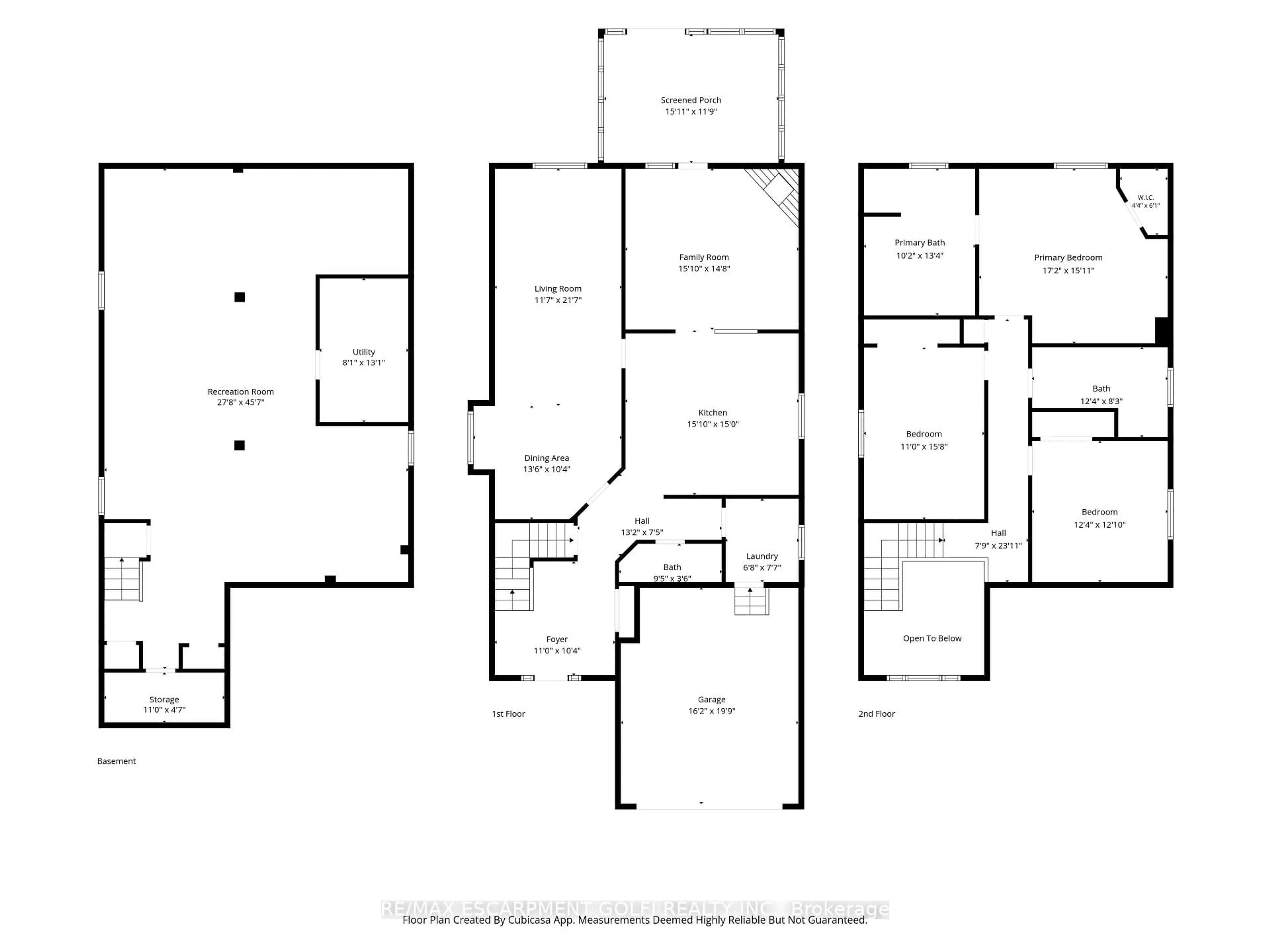 Floor plan for 12 Sumner Cres, Grimsby Ontario L3M 5E2