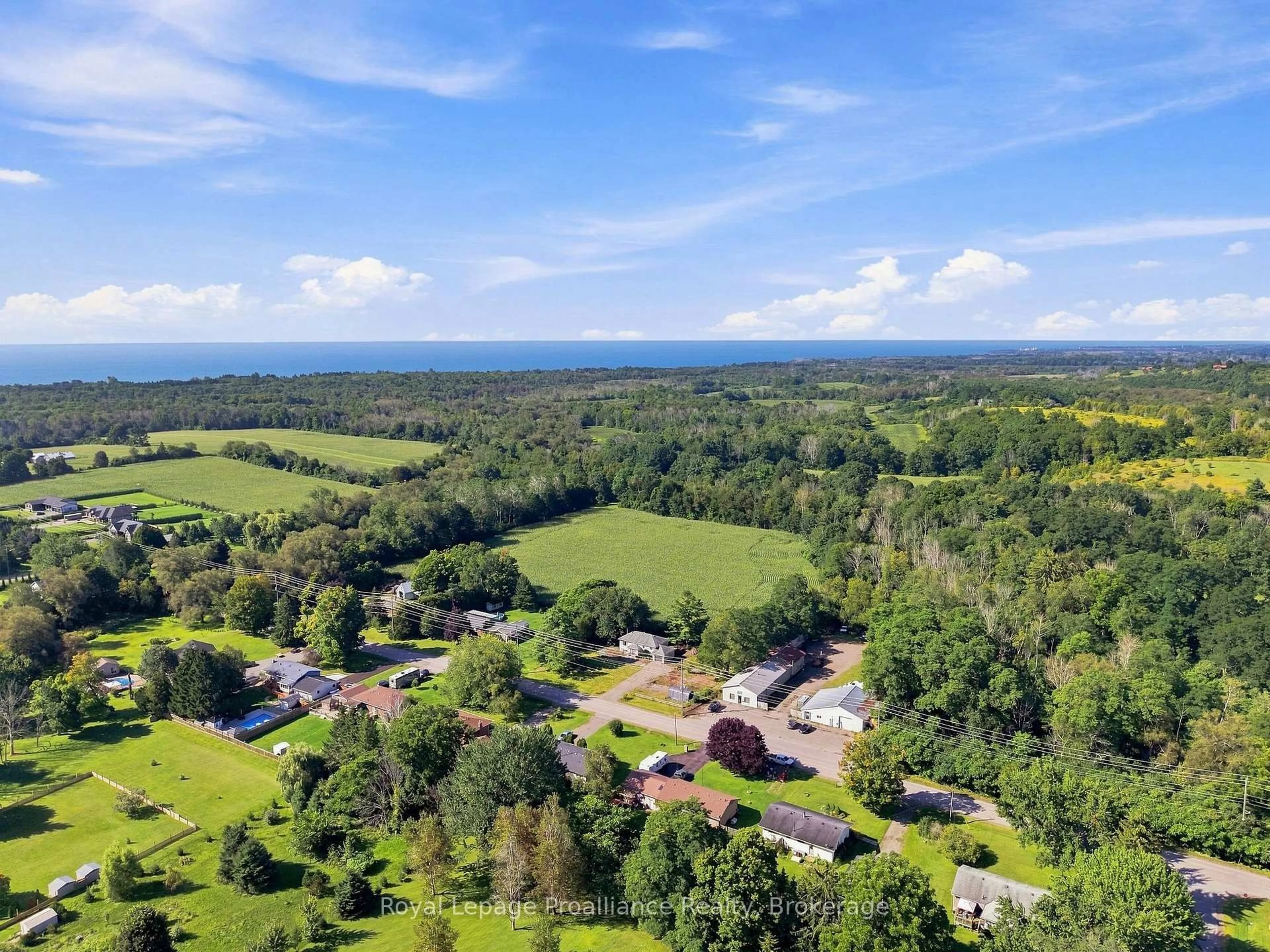 A pic from outside/outdoor area/front of a property/back of a property/a pic from drone, water/lake/river/ocean view for 464 Brimley Rd, Alnwick/Haldimand Ontario K0K 2G0