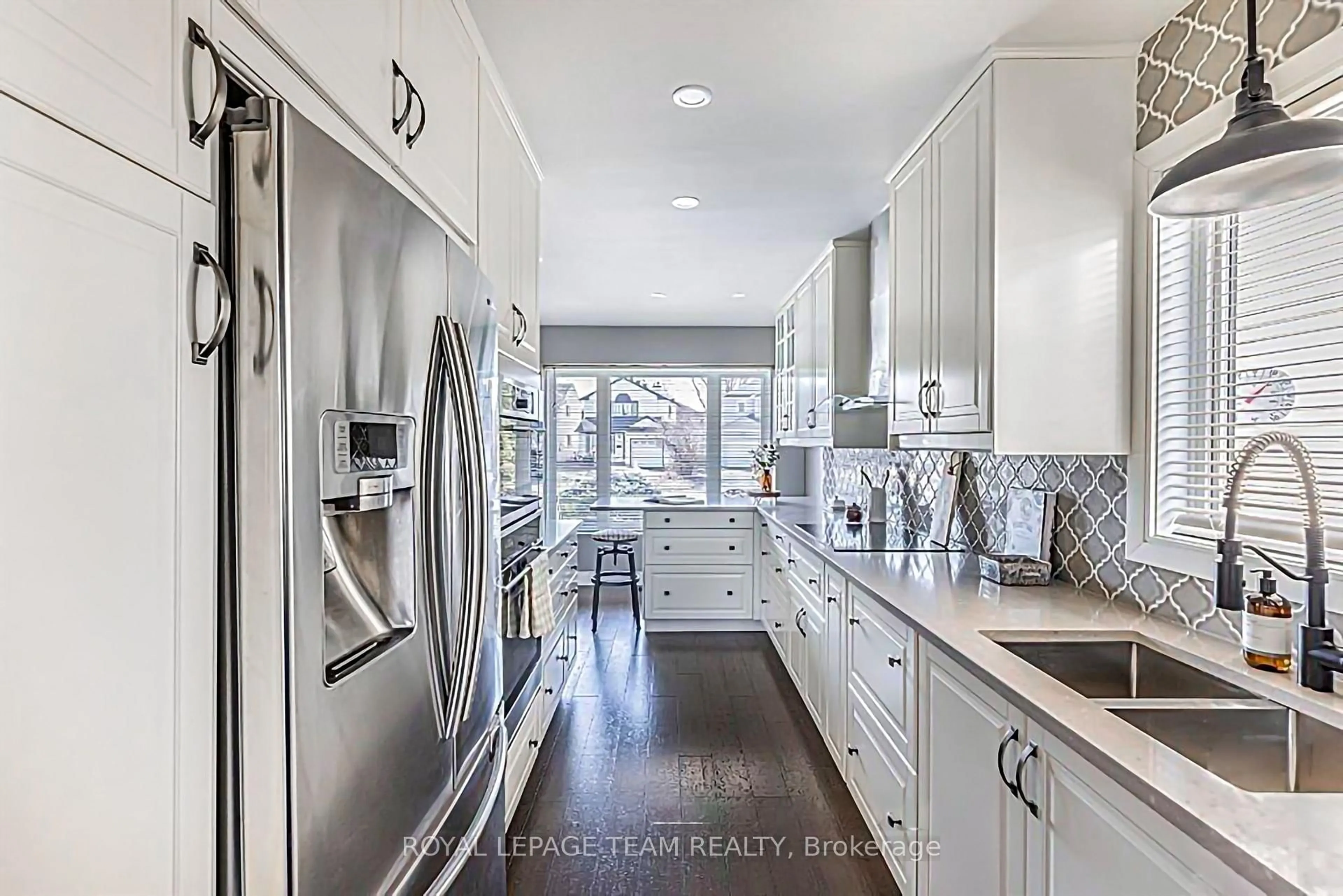 Contemporary kitchen, ceramic/tile floor for 124 Kennevale Dr, Ottawa Ontario K2J 3X7