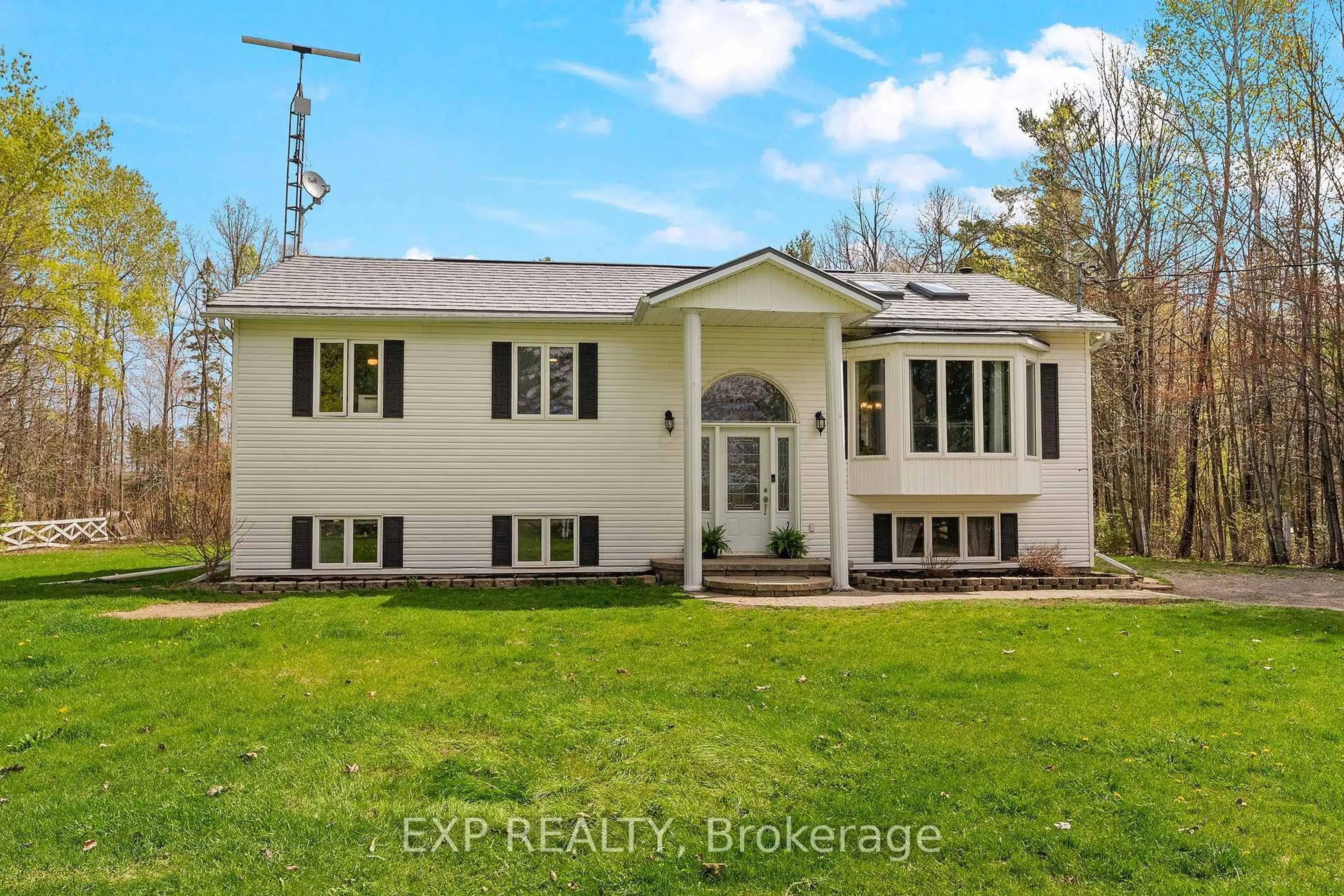 Home with vinyl exterior material, street for 1348 Scheel Dr, Braeside Ontario K0A 1G0