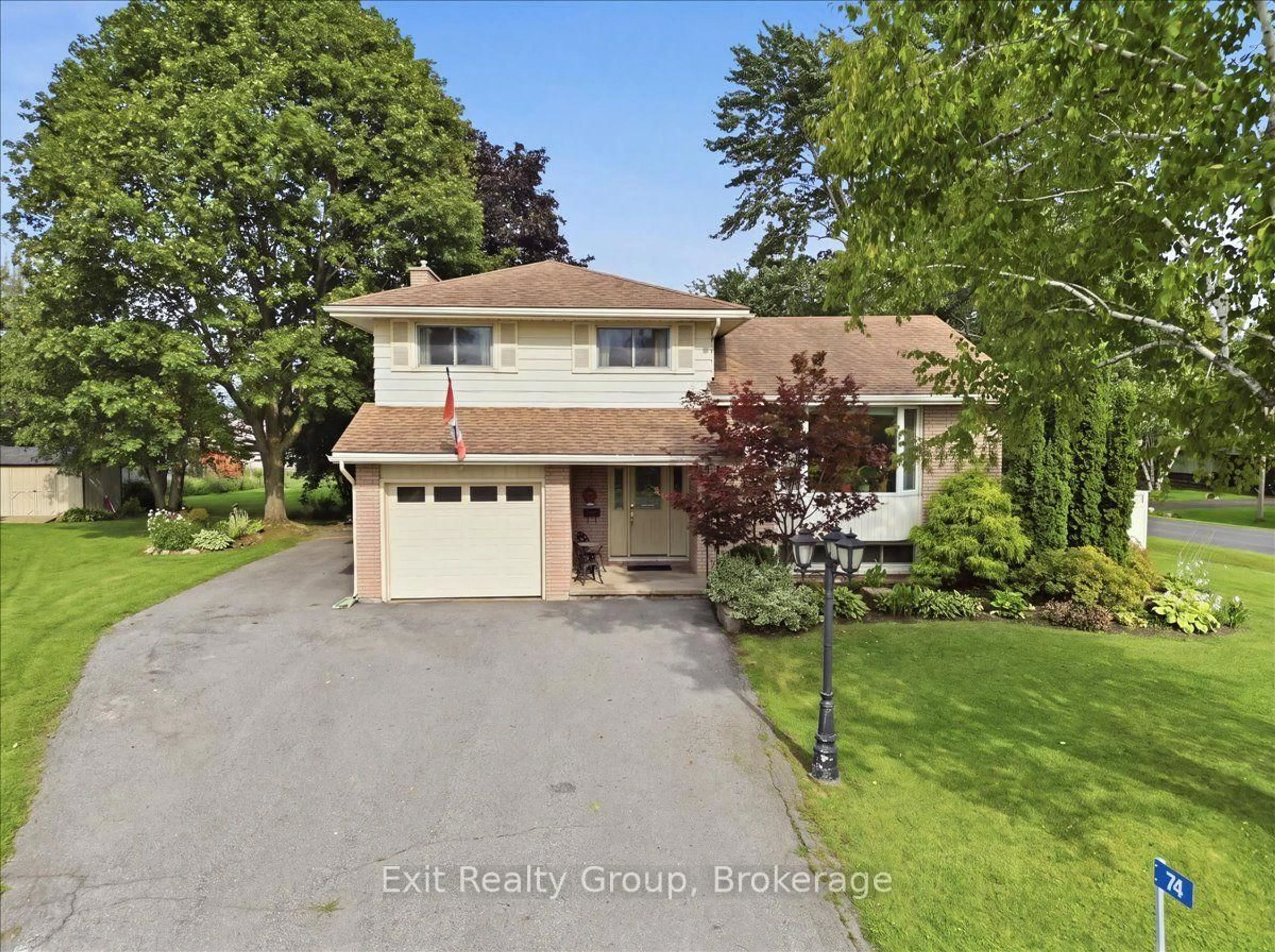 A pic from outside/outdoor area/front of a property/back of a property/a pic from drone, street for 74 Burns Ave, Quinte West Ontario K8R 1G3