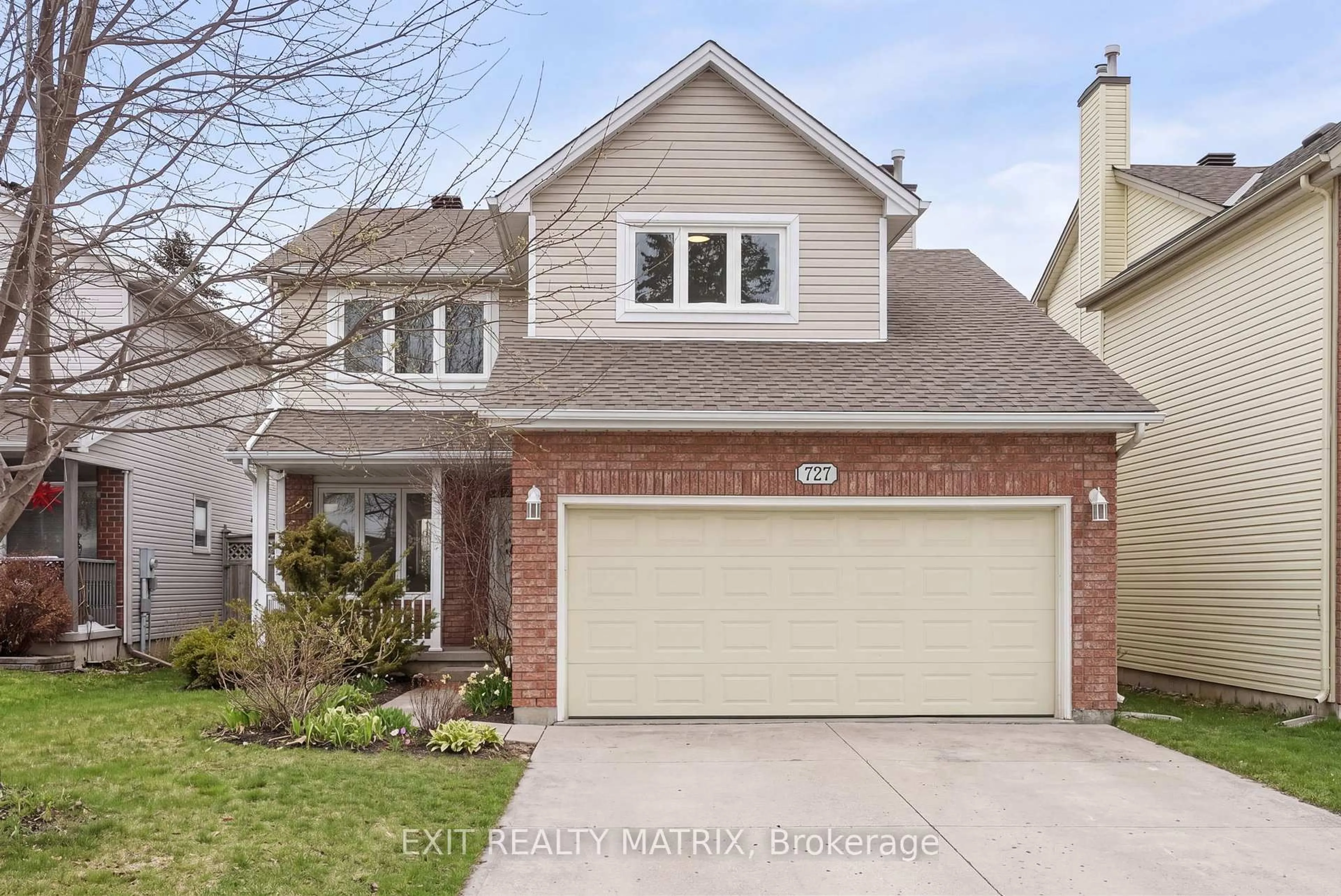 Home with brick exterior material, street for 727 Brome Cres, Ottawa Ontario K4A 3G8