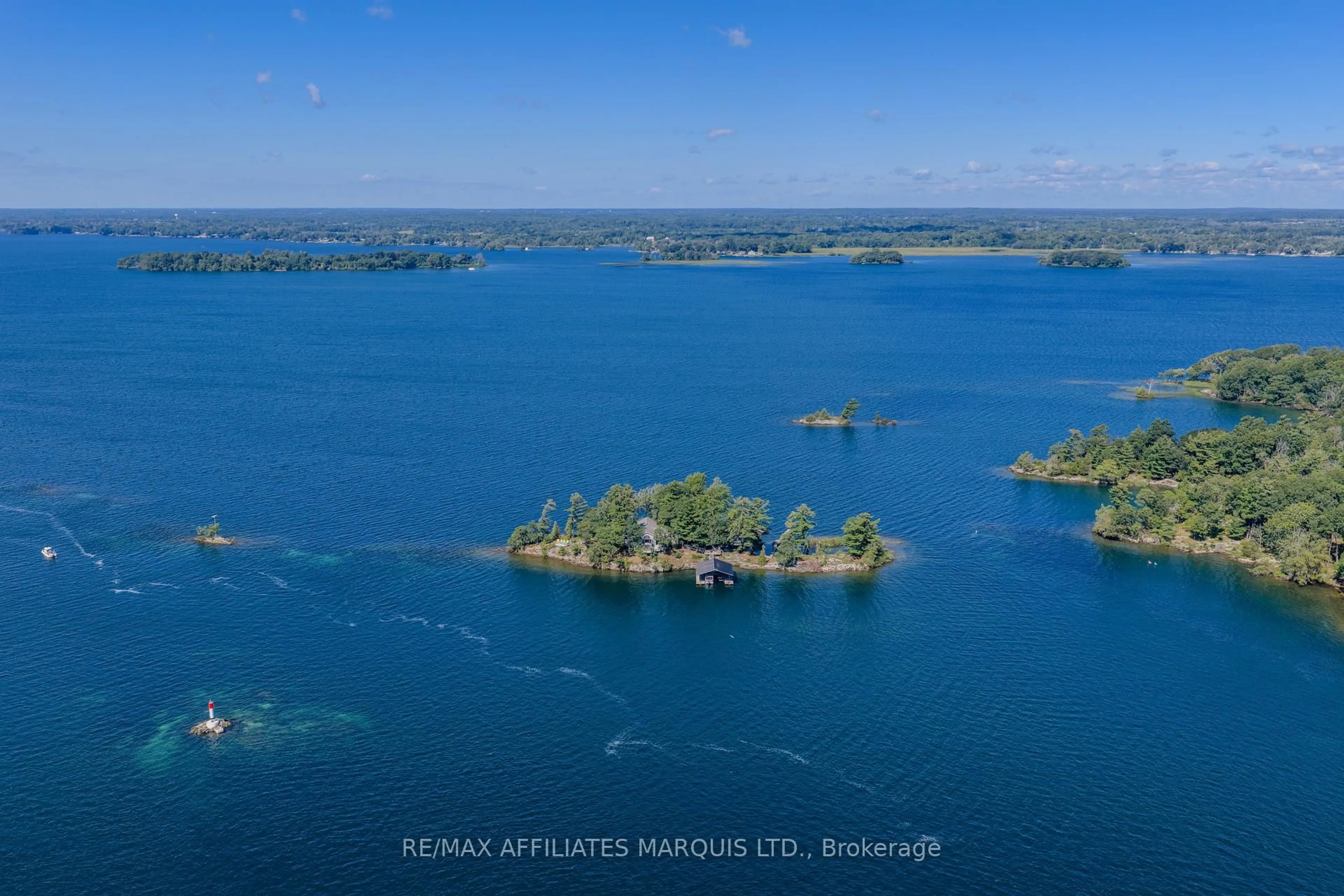A pic from outside/outdoor area/front of a property/back of a property/a pic from drone, water/lake/river/ocean view for 1 Island 49 Island, Leeds and the Thousand Islands Ontario K0E 1L0