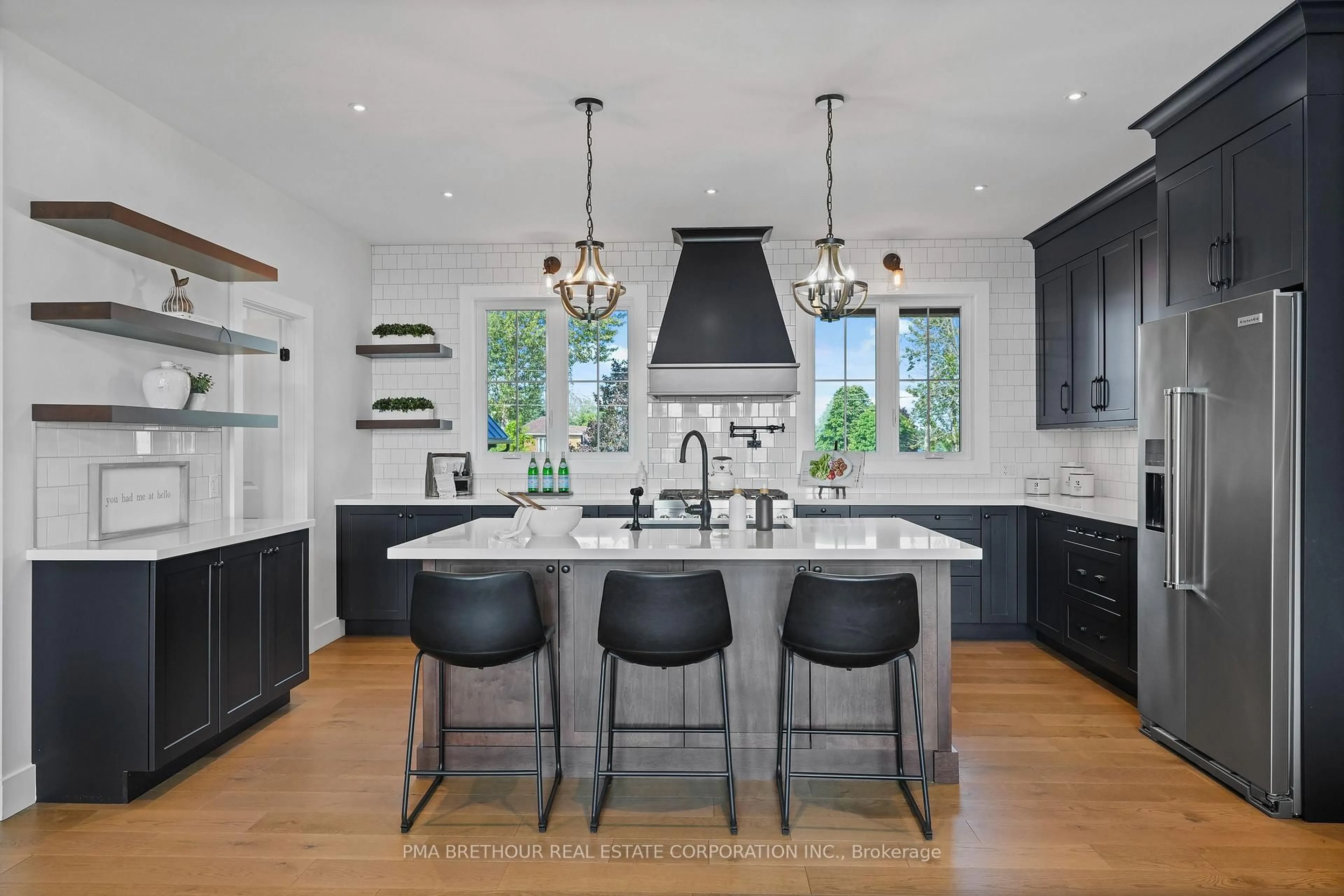 Contemporary kitchen, ceramic/tile floor for 48 Pleasant View Cres, Kawartha Lakes Ontario K0M 2C0