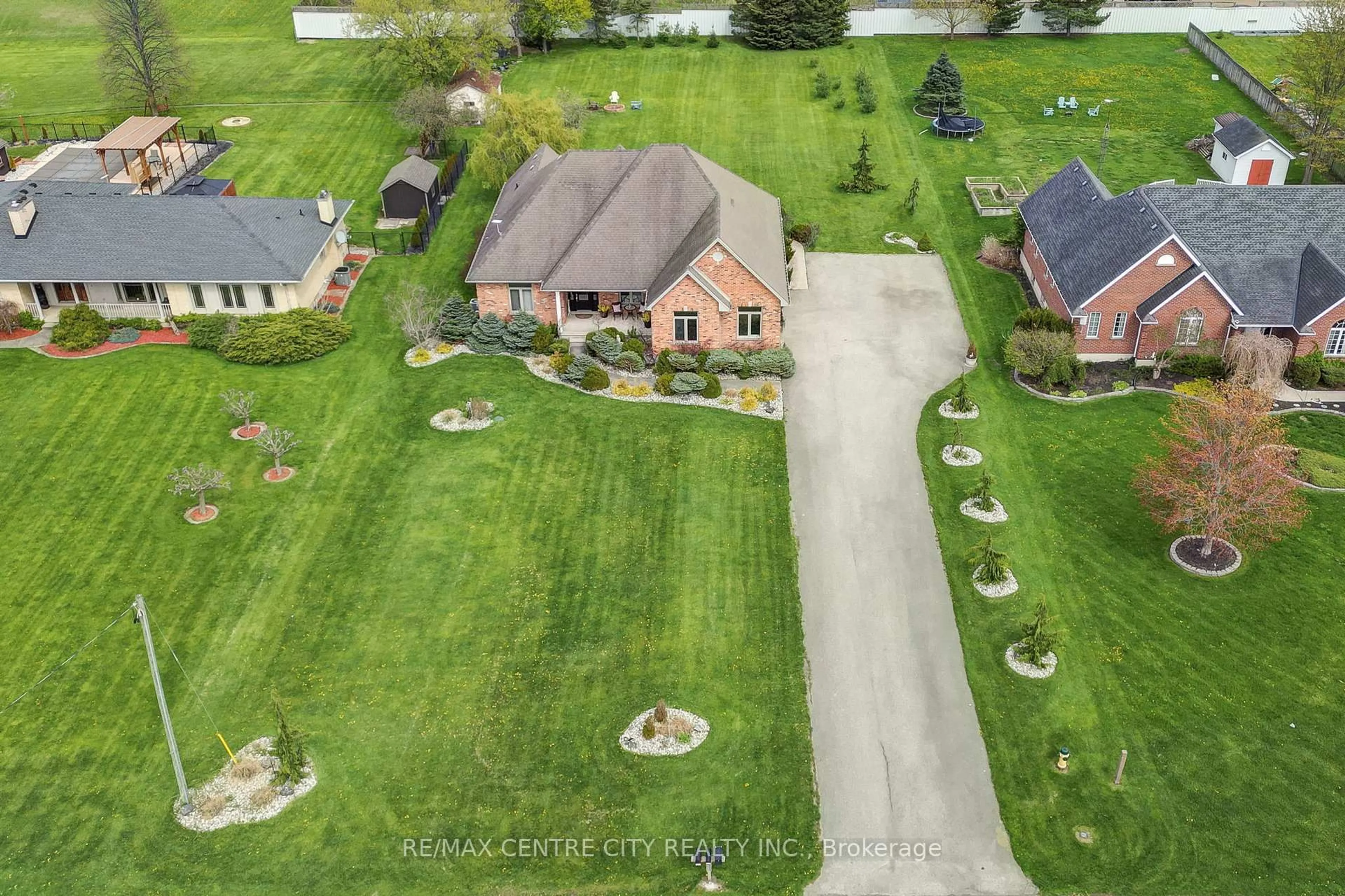 A pic from outside/outdoor area/front of a property/back of a property/a pic from drone, street for 9538 Tower Rd, Central Elgin Ontario N5P 3S7
