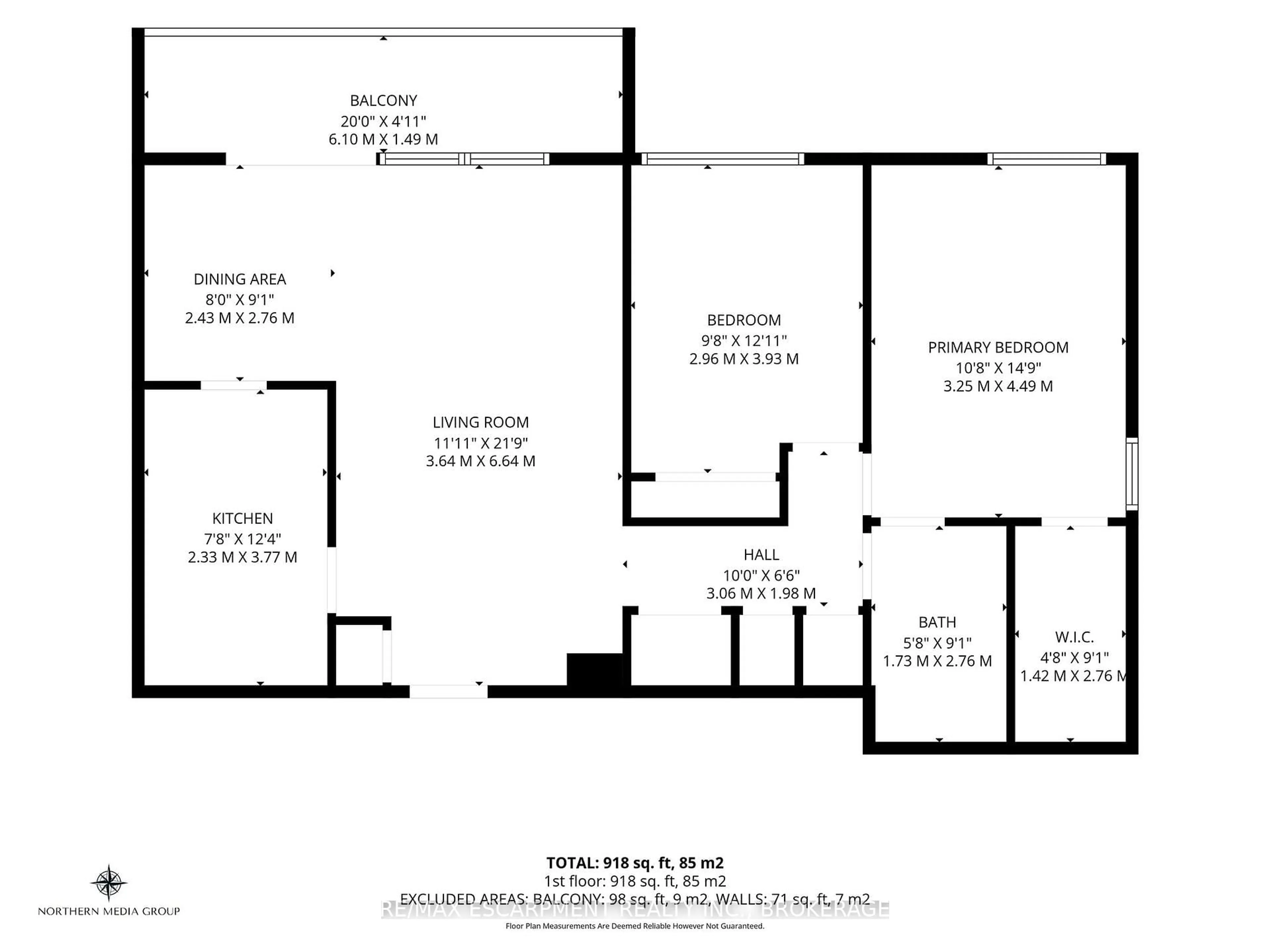 Floor plan for 35 Towering Heights Blvd #1007, St. Catharines Ontario L2T 3G8