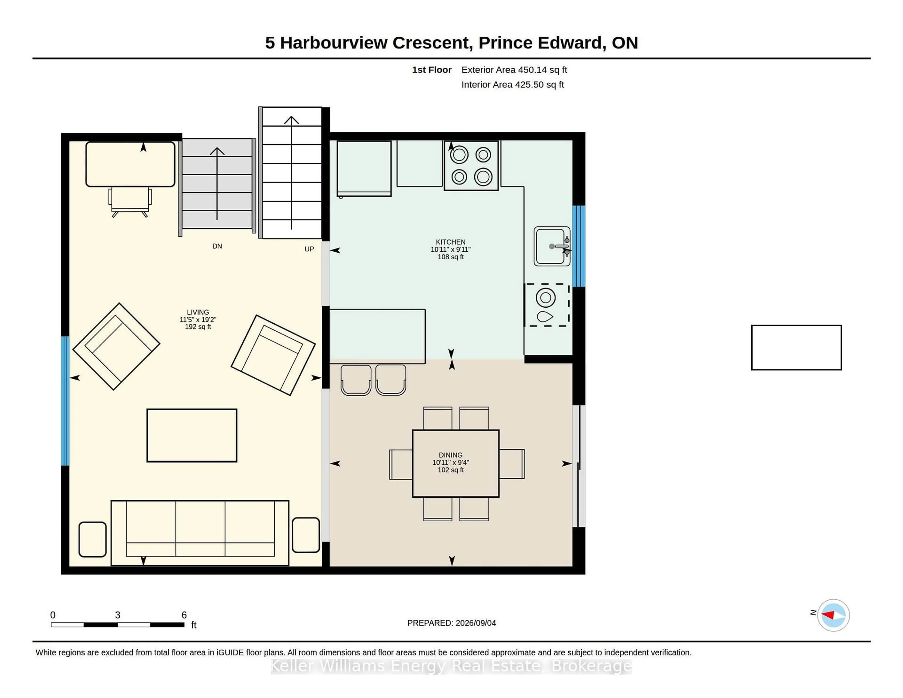 Floor plan for 5 Harbourview Cres, Prince Edward County Ontario K0K 3L0