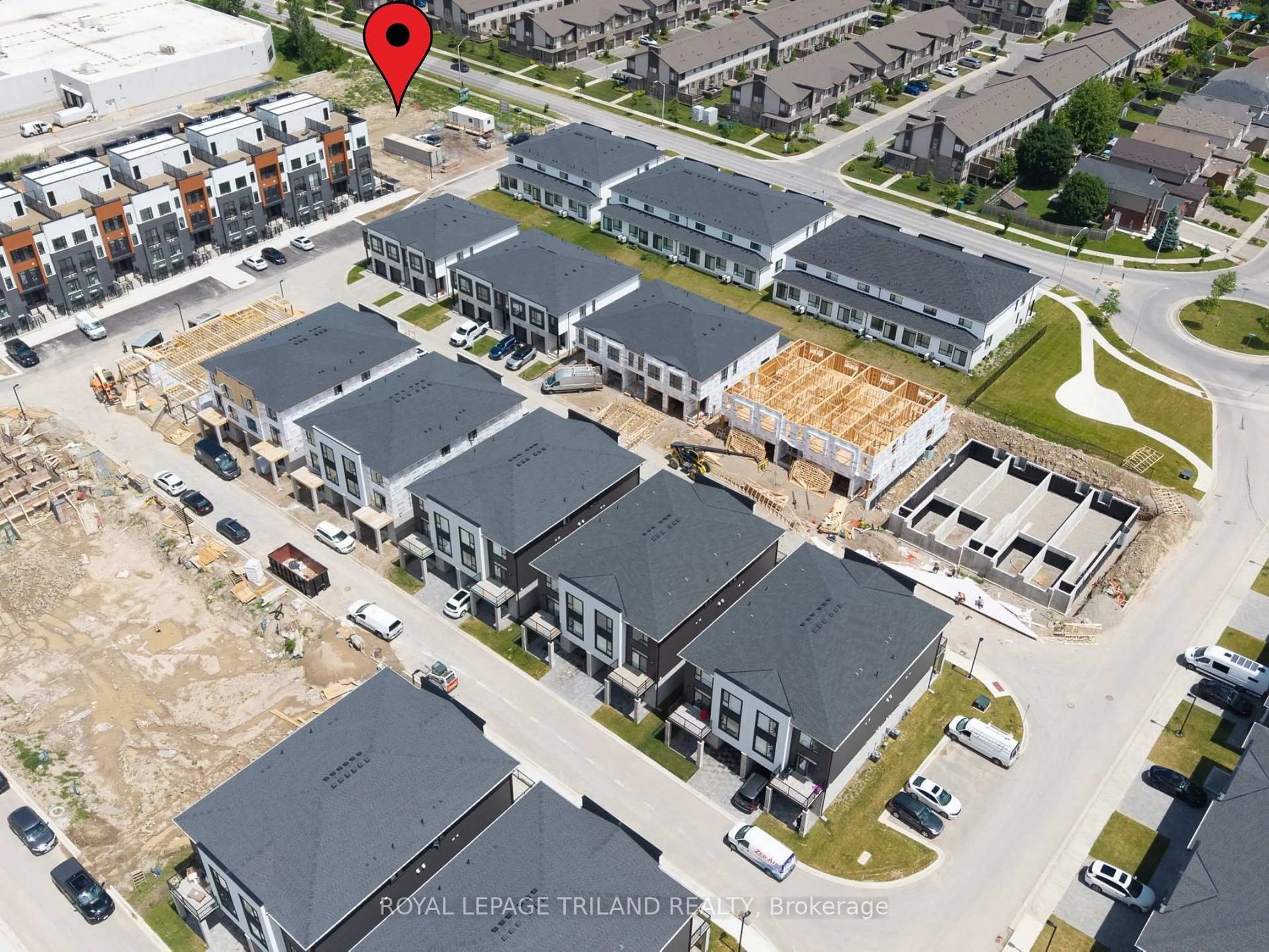 A pic from outside/outdoor area/front of a property/back of a property/a pic from drone, street for 1893 Dalmagarry Rd, London North Ontario N6G 0A6