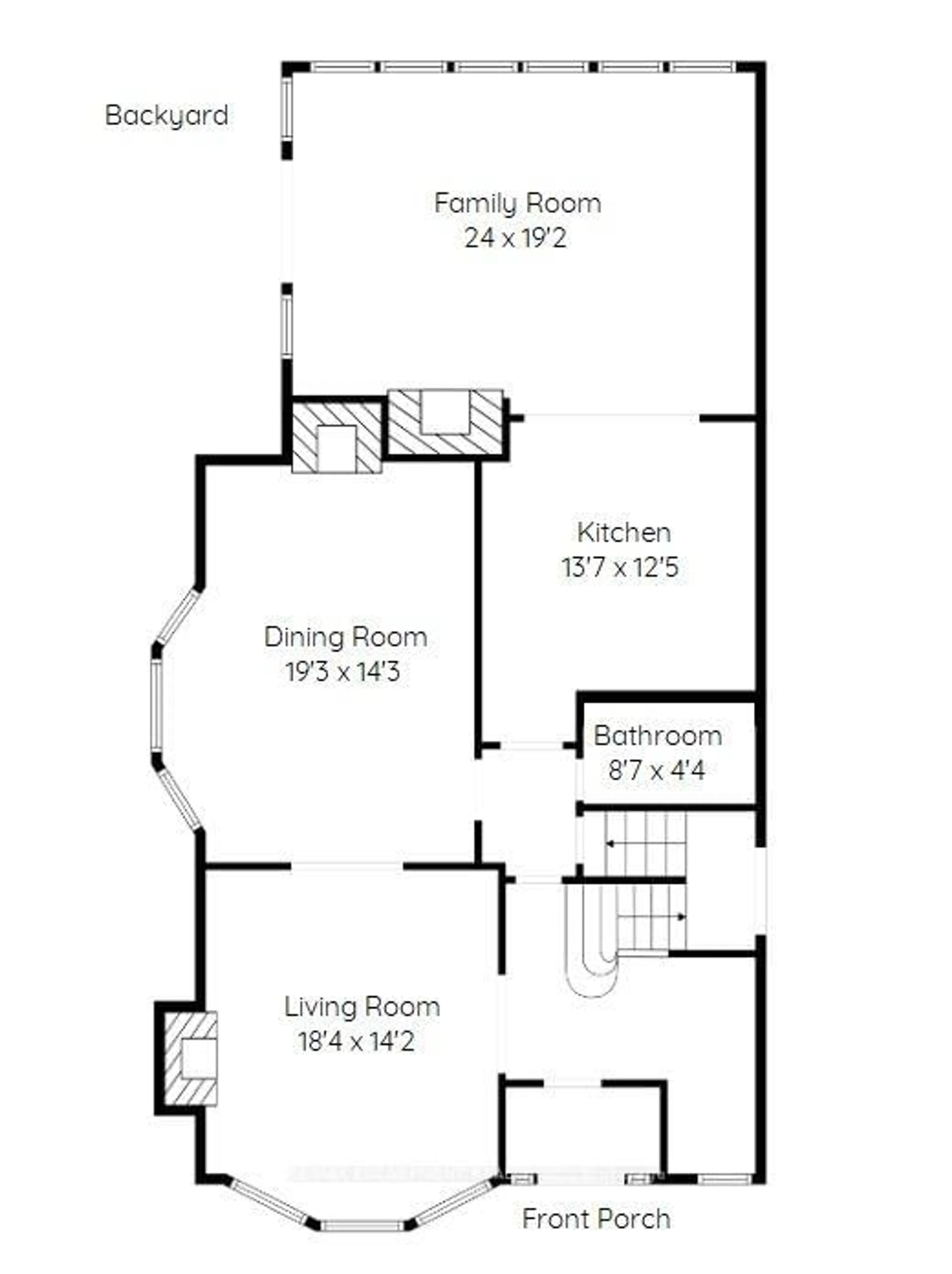 Floor plan for 34 HOLTON Ave, Hamilton Ontario L8M 2L2