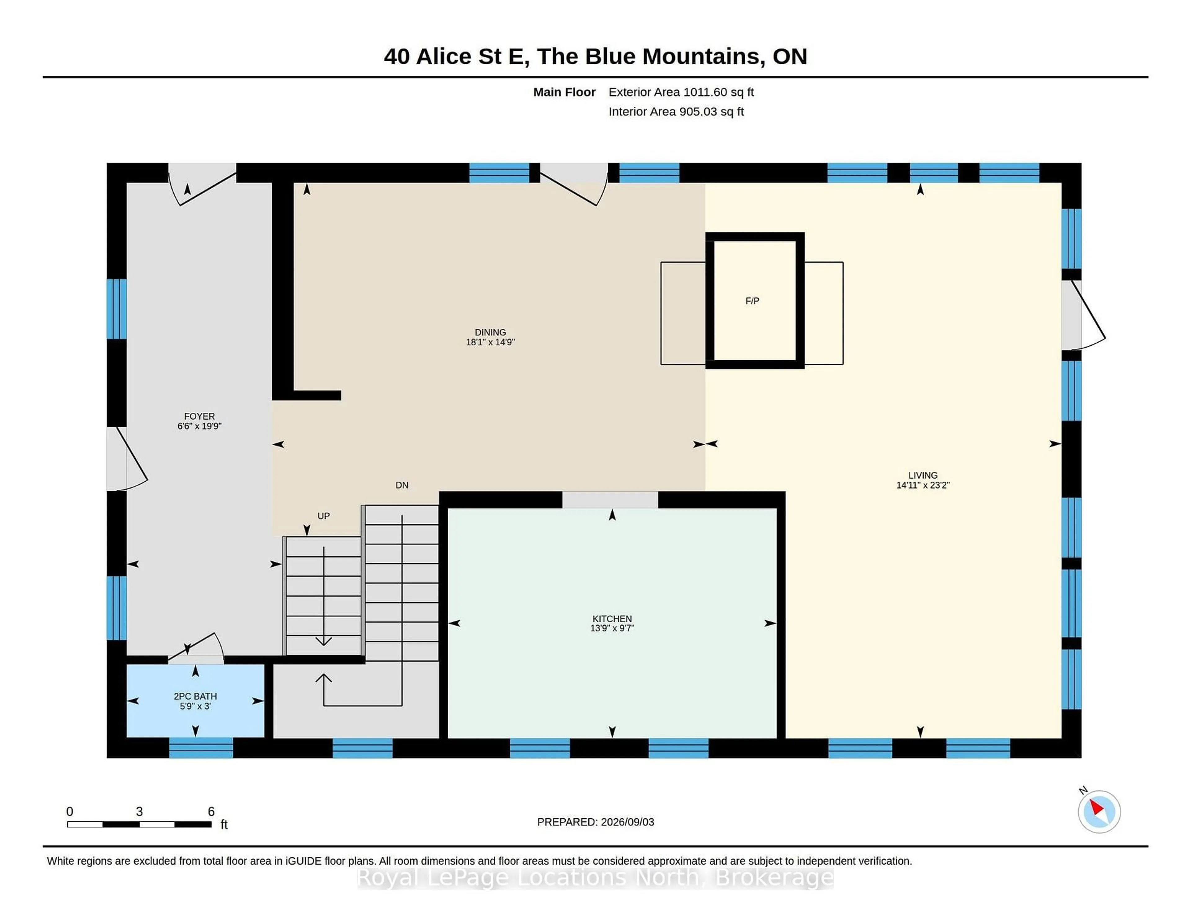 Floor plan for 40 Alice St, Blue Mountains Ontario N0H 2P0