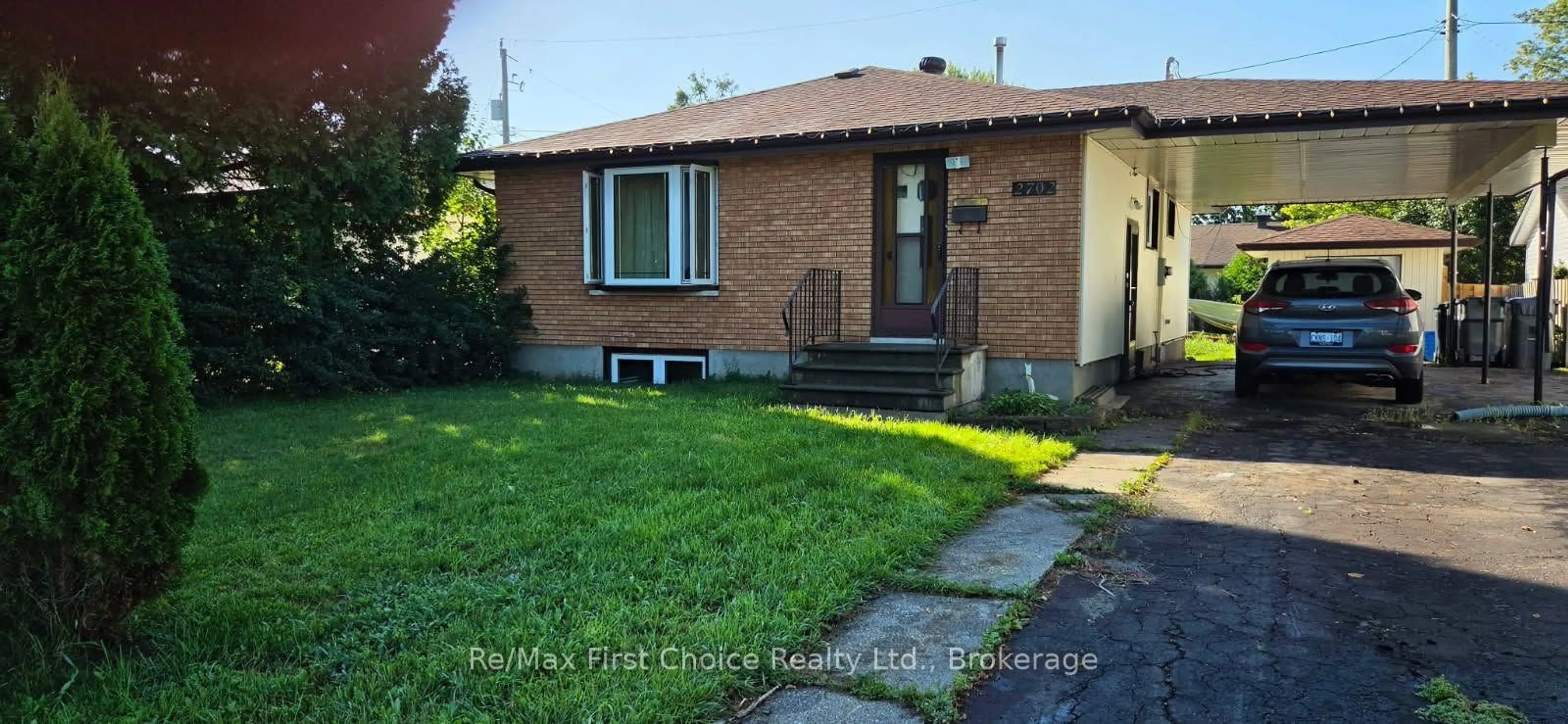 Home with brick exterior material, street for 2702 Churchill Dr, Thunder Bay Ontario P7C 1V3