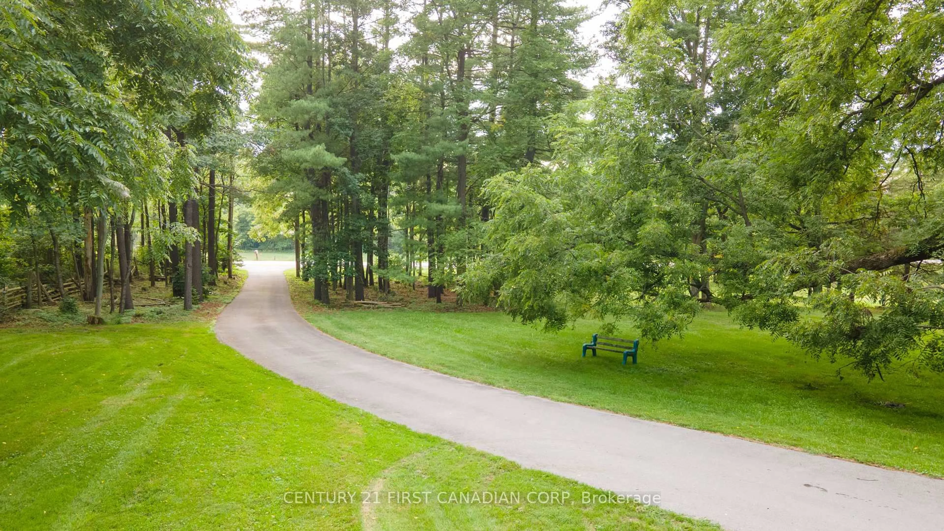 A pic from outside/outdoor area/front of a property/back of a property/a pic from drone, forest/trees view for 2546 Westdel Bourne, London South Ontario N6K 4R3
