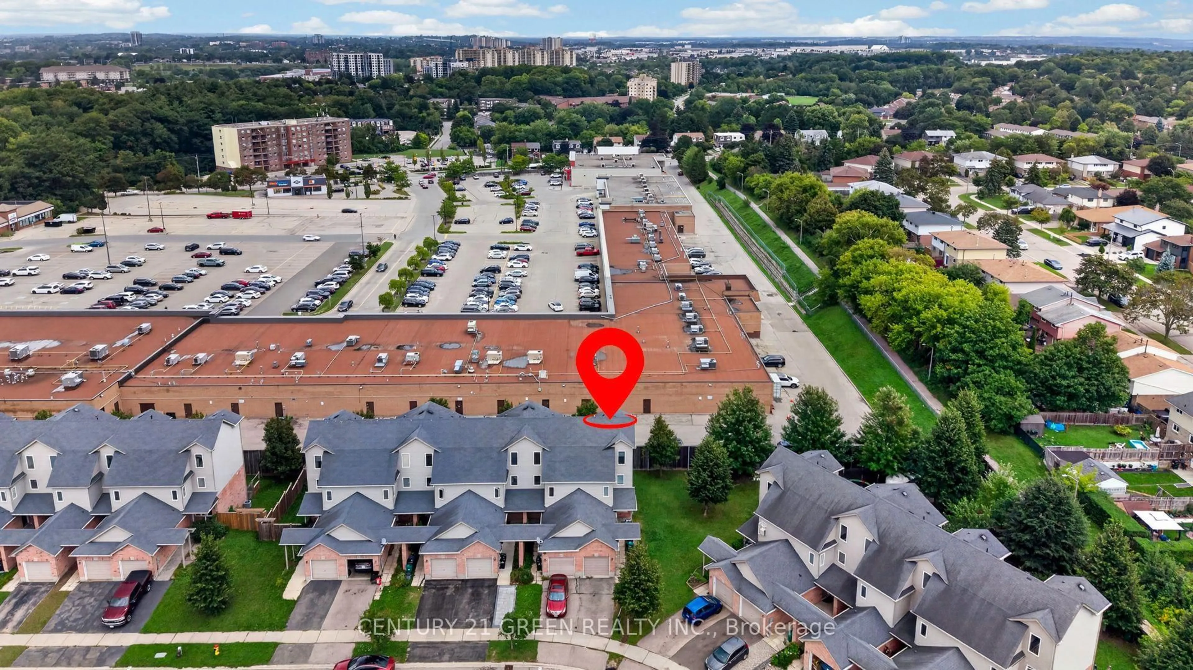 A pic from outside/outdoor area/front of a property/back of a property/a pic from drone, city buildings view from balcony for 69 Brookfield Cres, Kitchener Ontario N2E 0A6