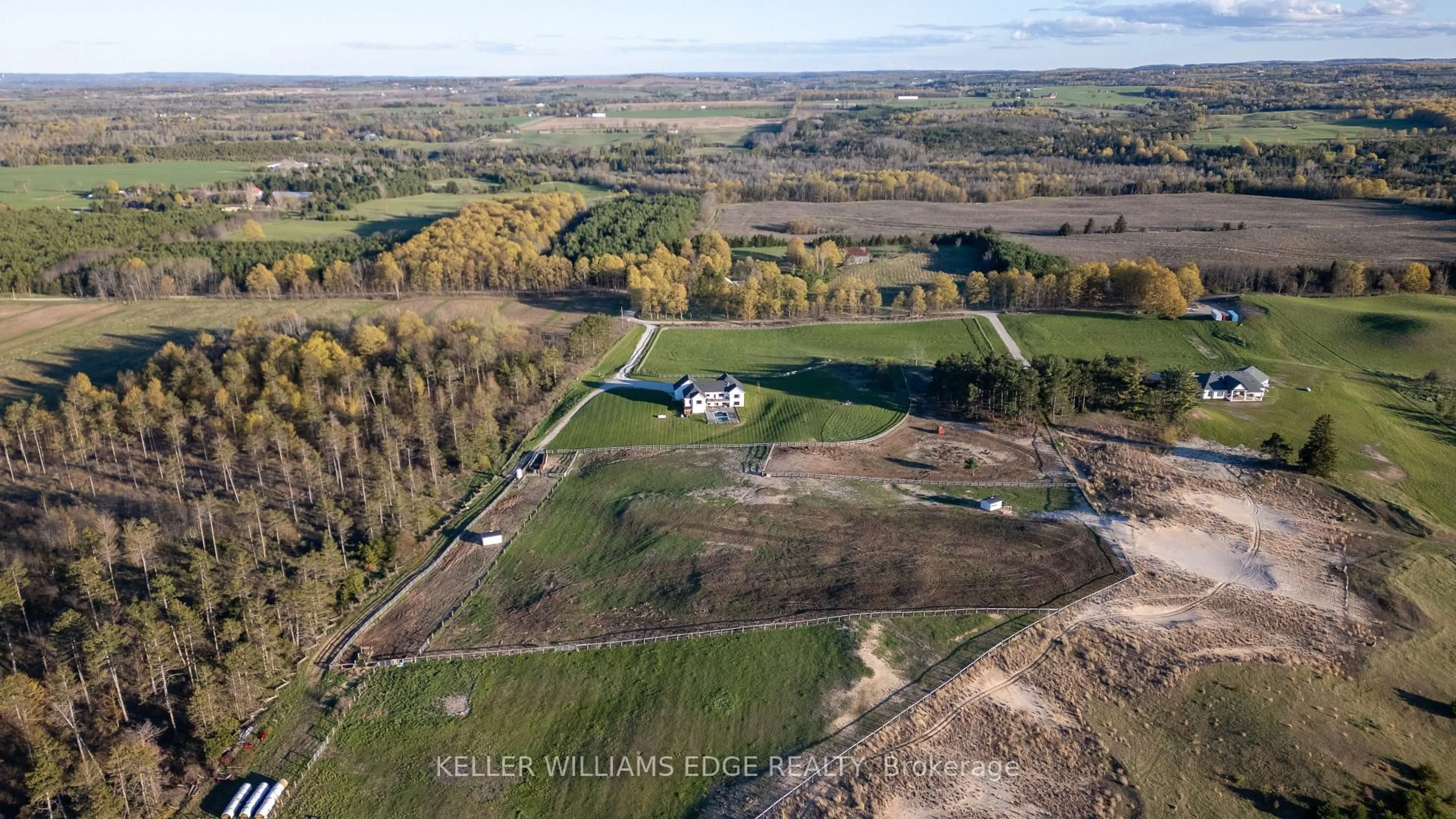 A pic from outside/outdoor area/front of a property/back of a property/a pic from drone, water/lake/river/ocean view for 568211 9 Sdrd, Mulmur Ontario L9V 3S9
