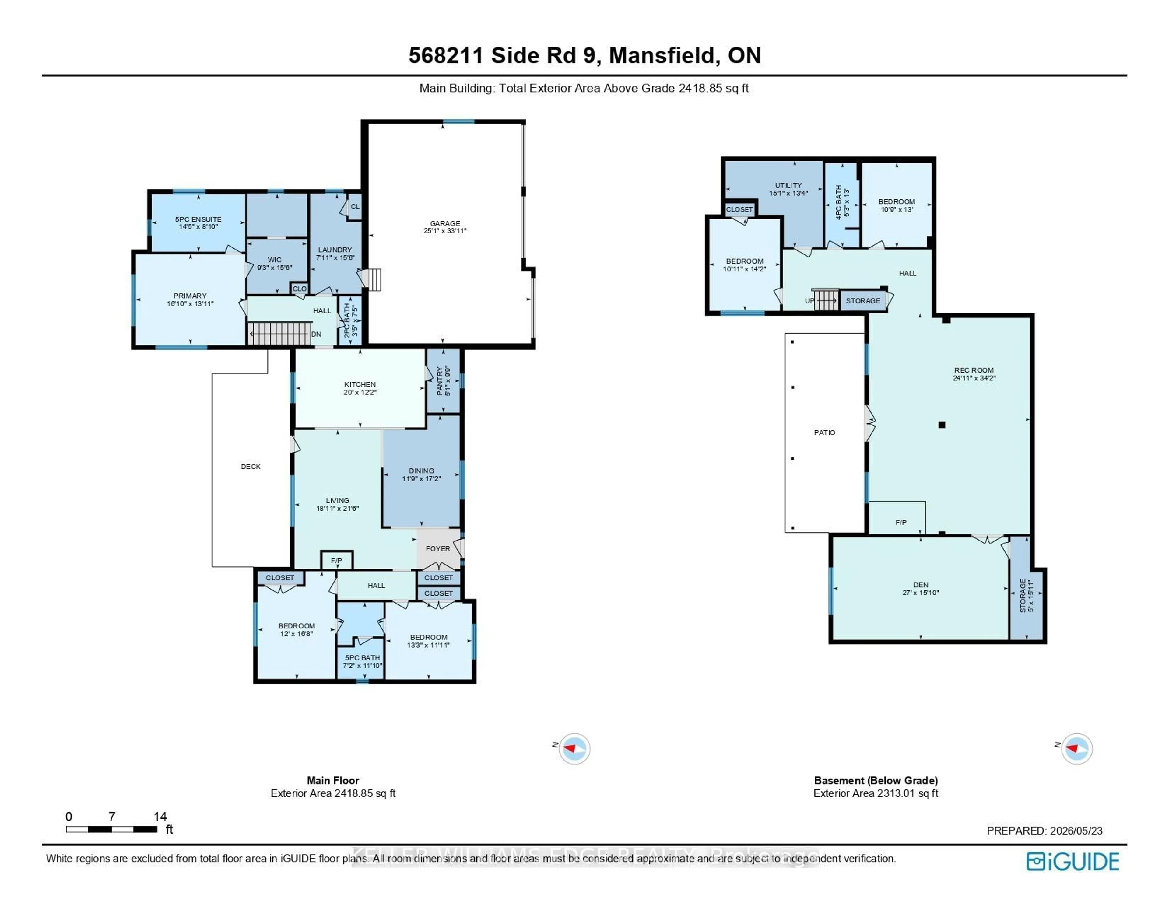 Floor plan for 568211 9 Sdrd, Mulmur Ontario L9V 3S9