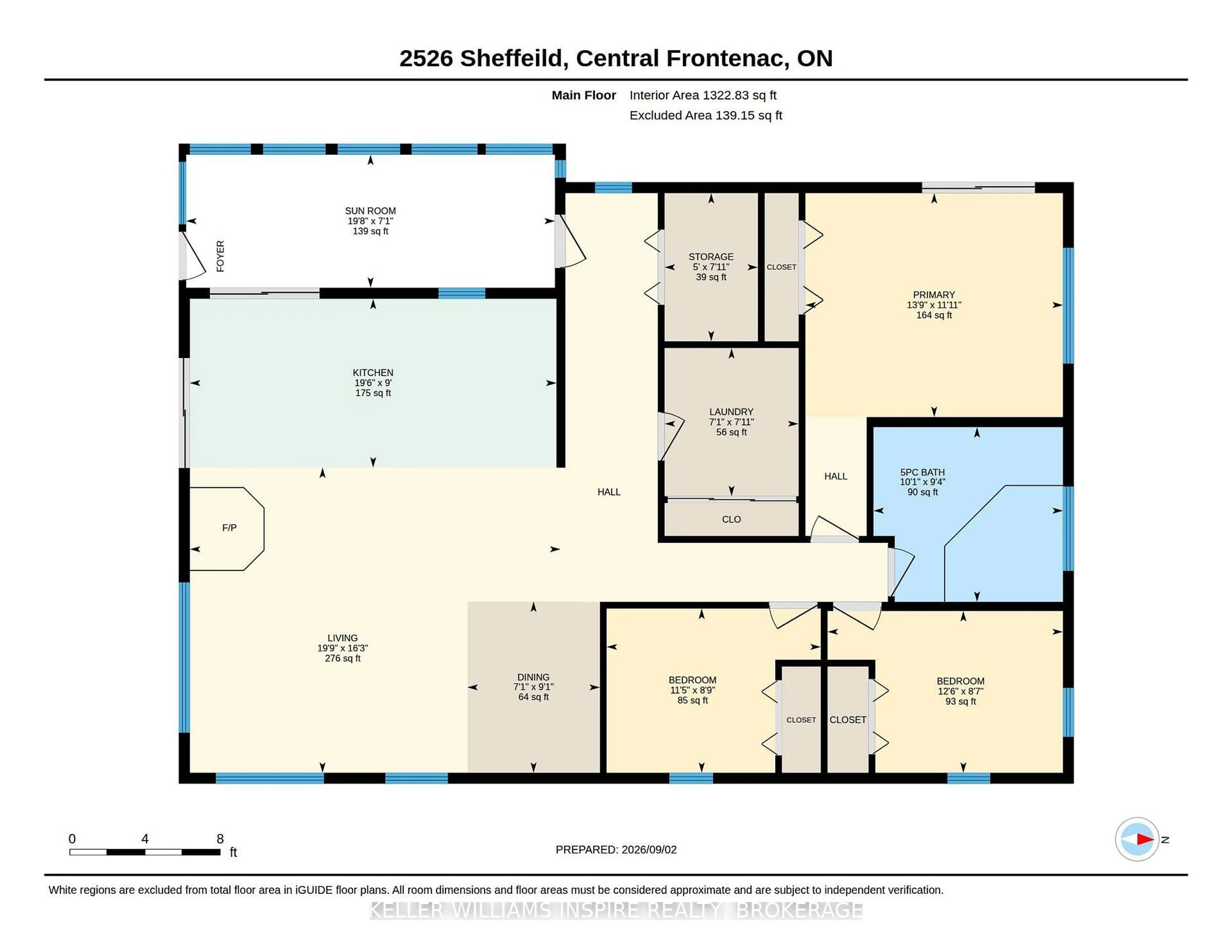 Floor plan for 2526 Sheffield Long Lake, Stone Mills Ontario K0K 1W0