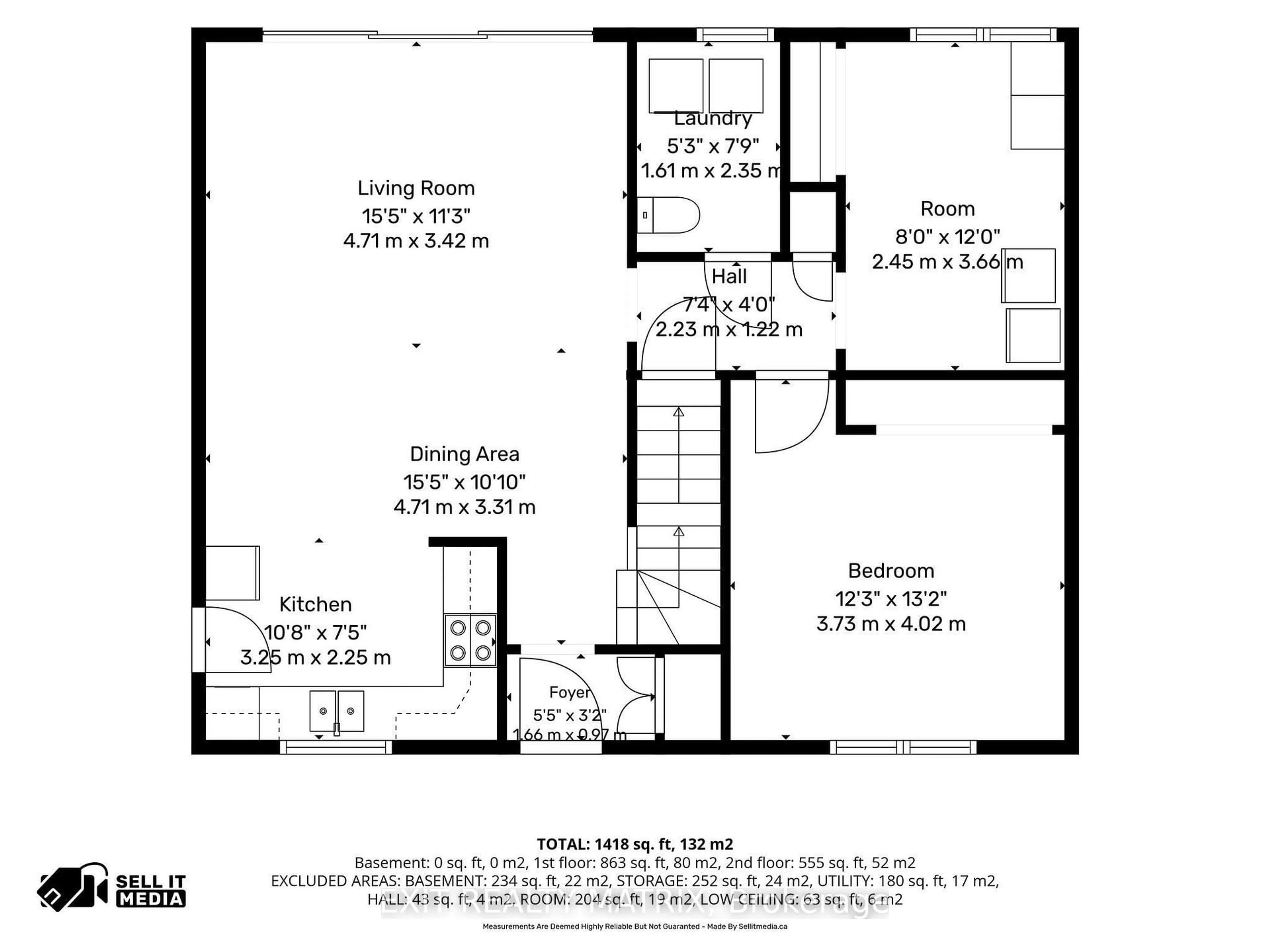 Floor plan for 578 James St, Hawkesbury Ontario K6A 1T9