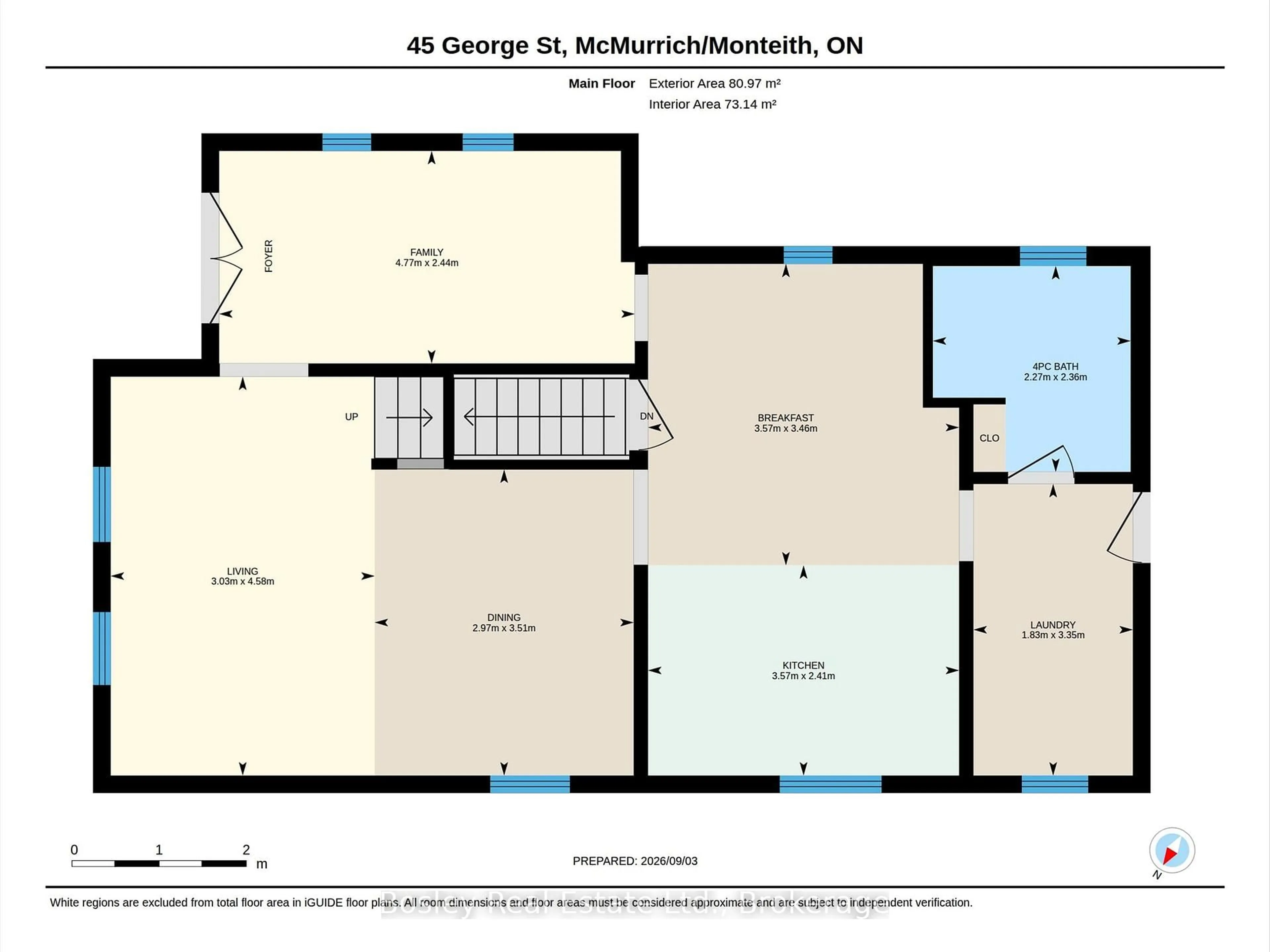 Floor plan for 45 George St, McMurrich/Monteith Ontario P0A 1Y0