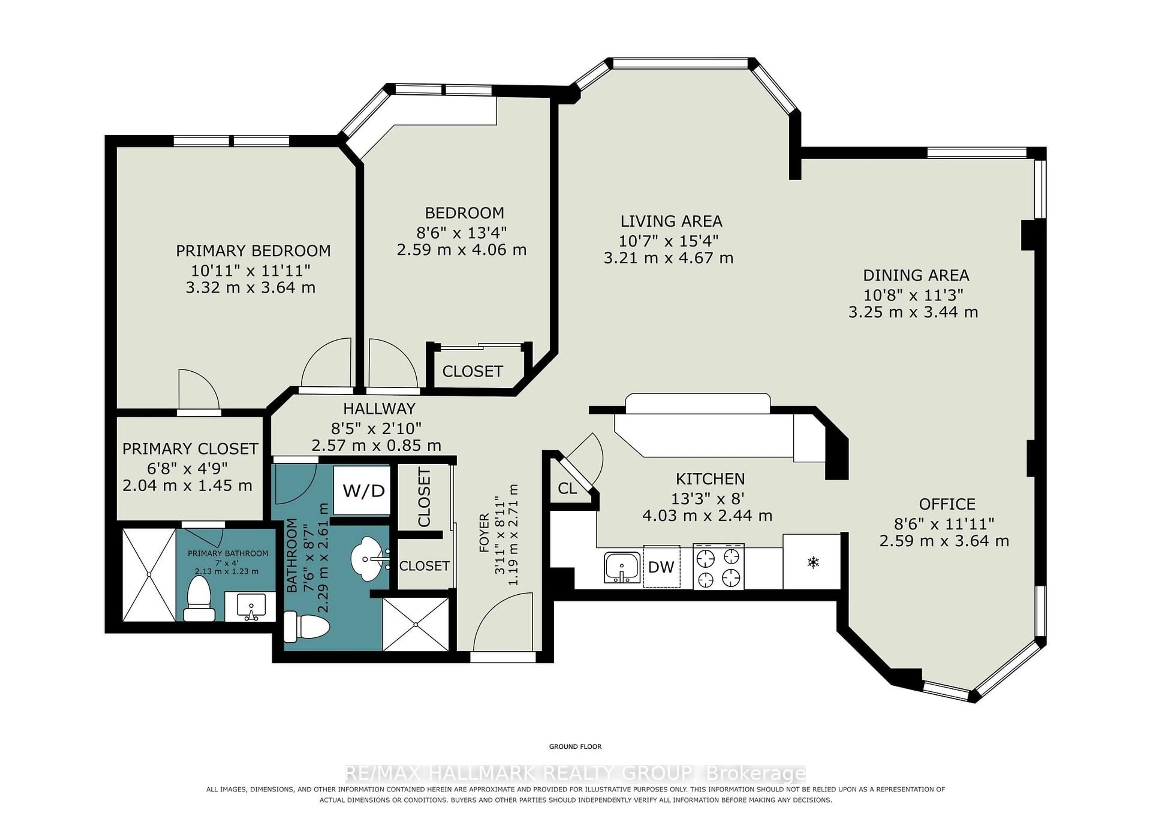 Floor plan for 1025 Grenon Ave #915, Ottawa Ontario K2B 8S5