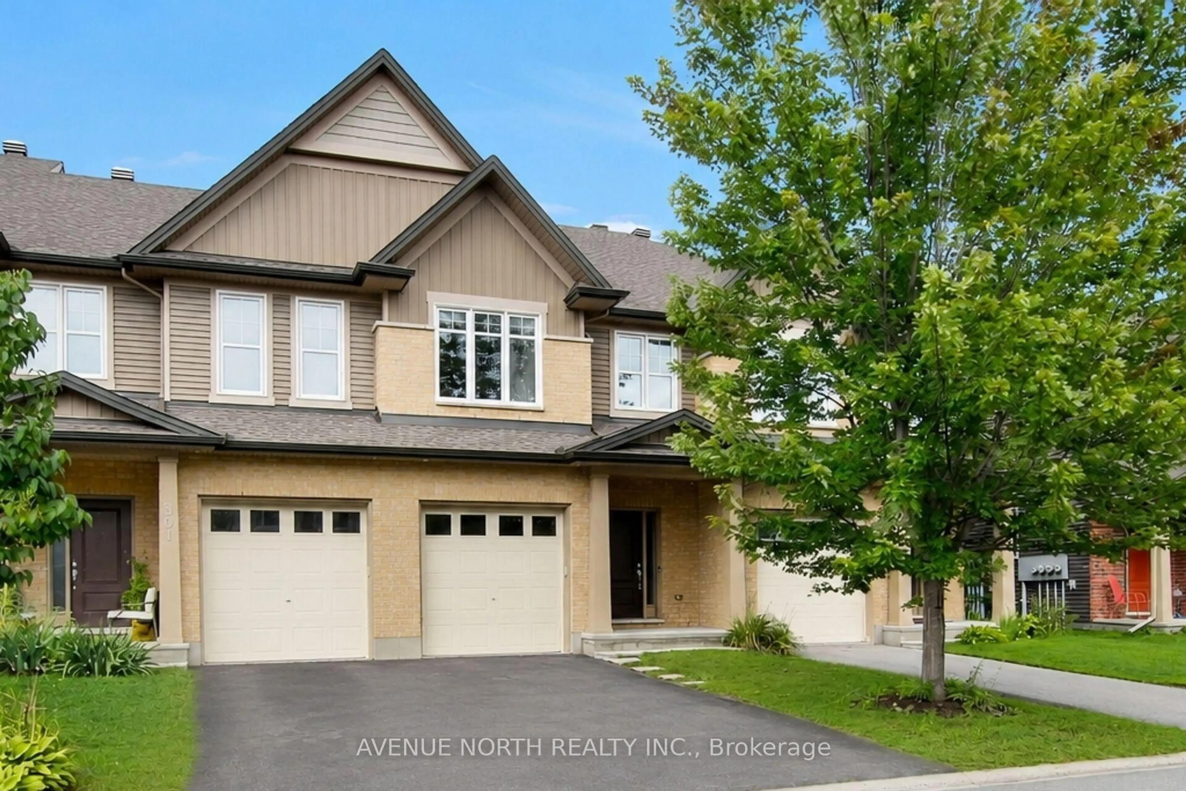 Home with vinyl exterior material, street for 303 Wood Acres Grve, Ottawa Ontario K1T 0M5