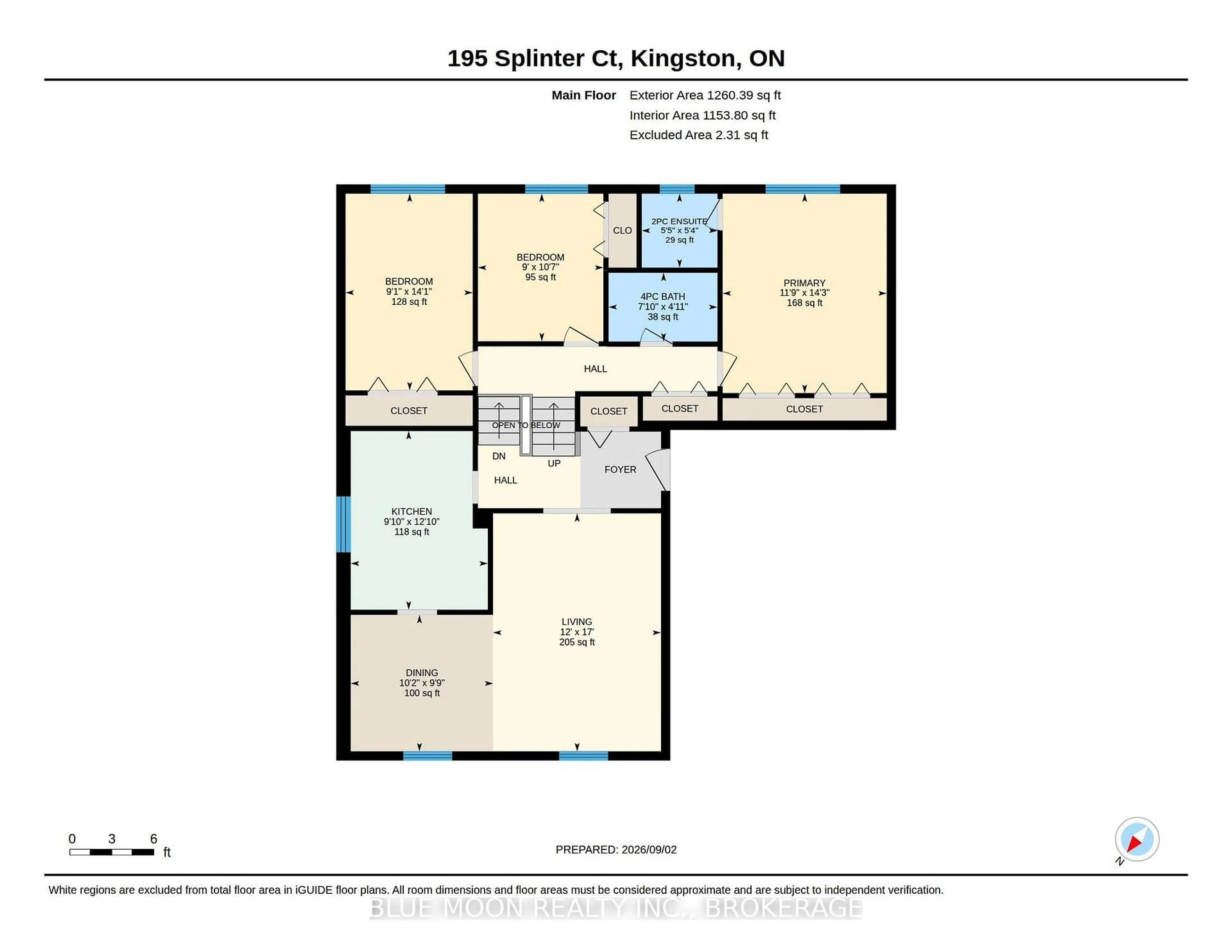 Floor plan for 195 Splinter Crt, Kingston Ontario K7M 7Z3