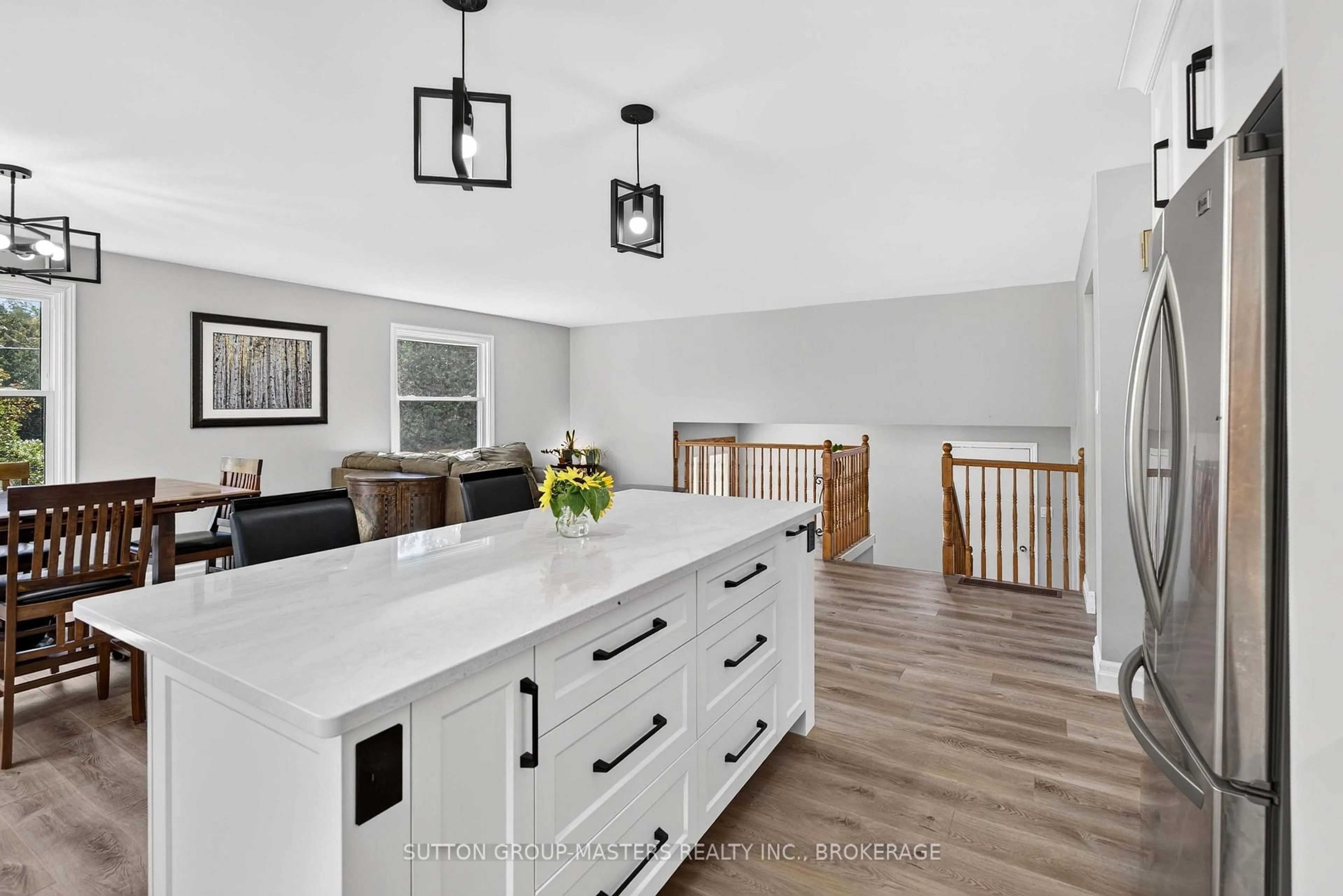 Open concept kitchen, unknown for 4393 Wolfe Swamp Rd, Harrowsmith Ontario K0H 1V0